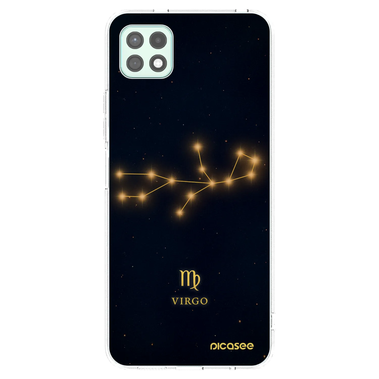 Picasee silikonový průhledný obal pro Samsung Galaxy A22 A226B 5G - VIRGO