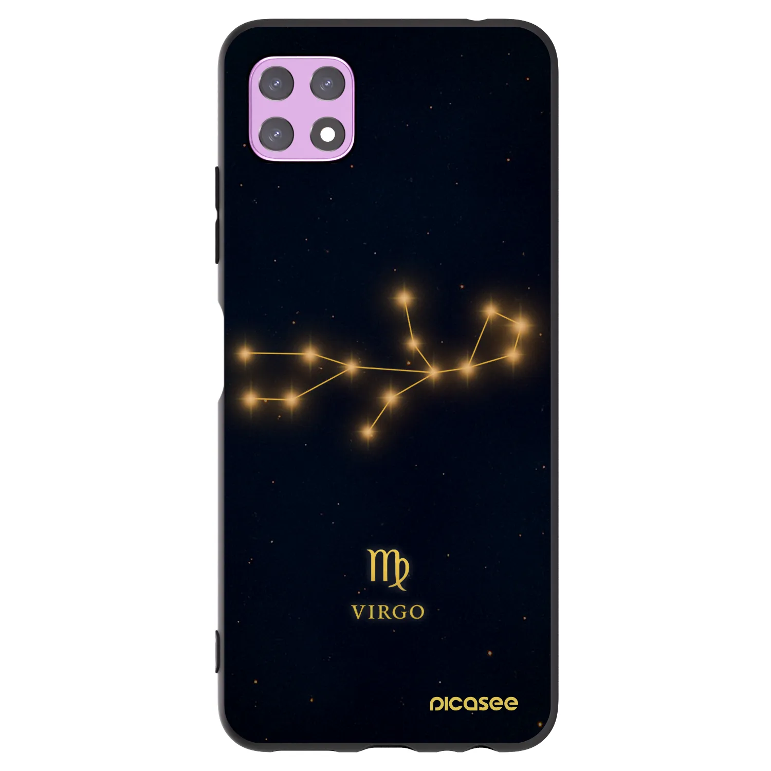 Picasee silikonový černý obal pro Samsung Galaxy A22 A226B 5G - VIRGO