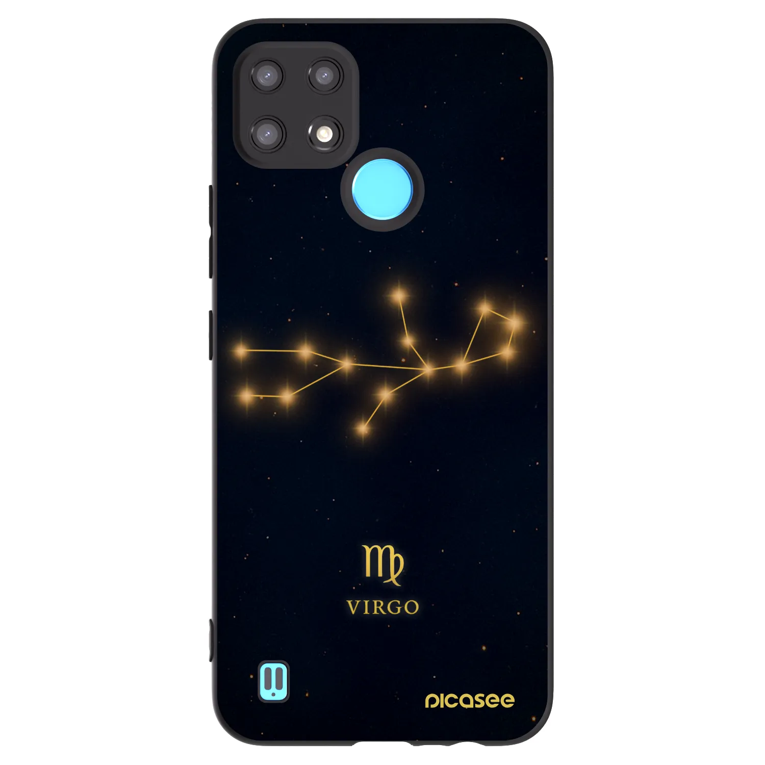 Picasee silikonový černý obal pro Realme C21 - VIRGO