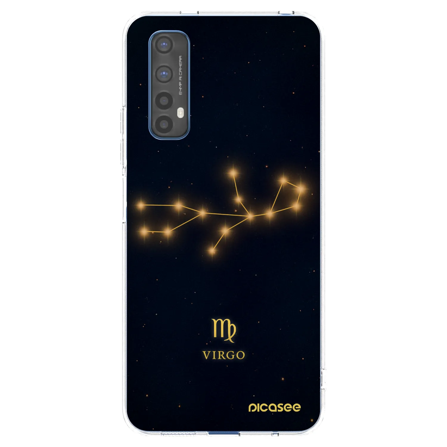 Picasee silikonový průhledný obal pro Realme 7 - VIRGO