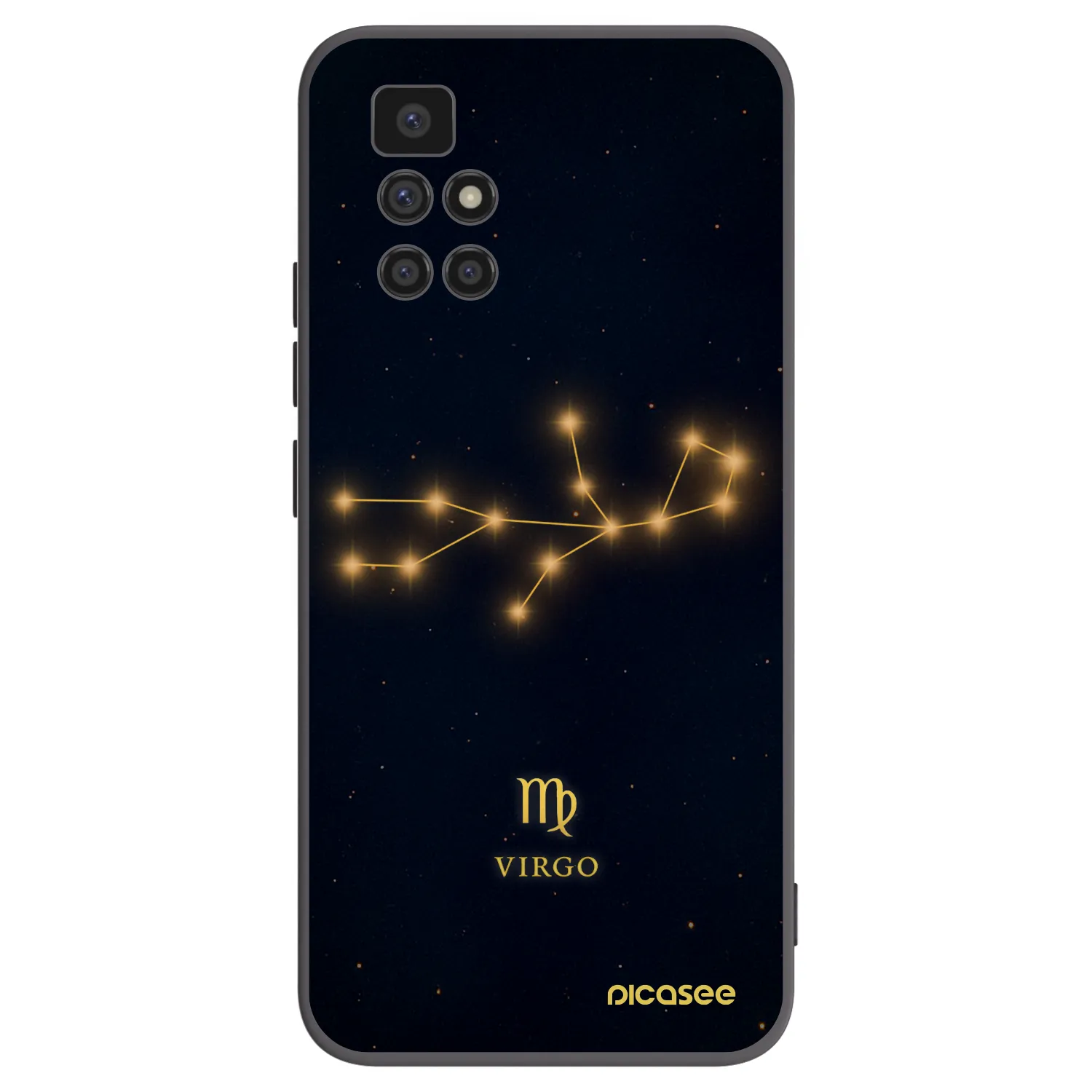 Picasee silikonový černý obal pro Xiaomi Redmi 10 - VIRGO