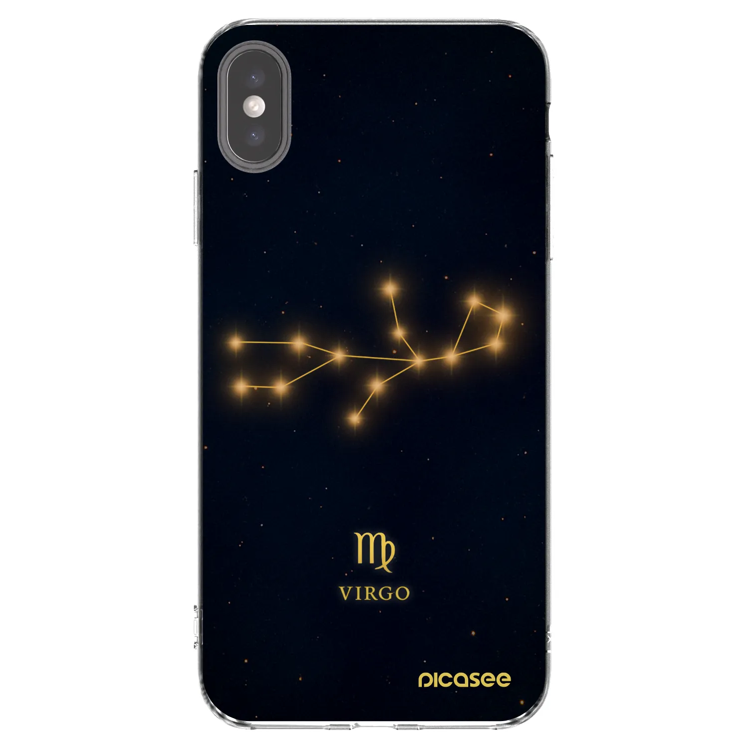 Picasee silikonový průhledný obal pro Apple iPhone XS Max - VIRGO