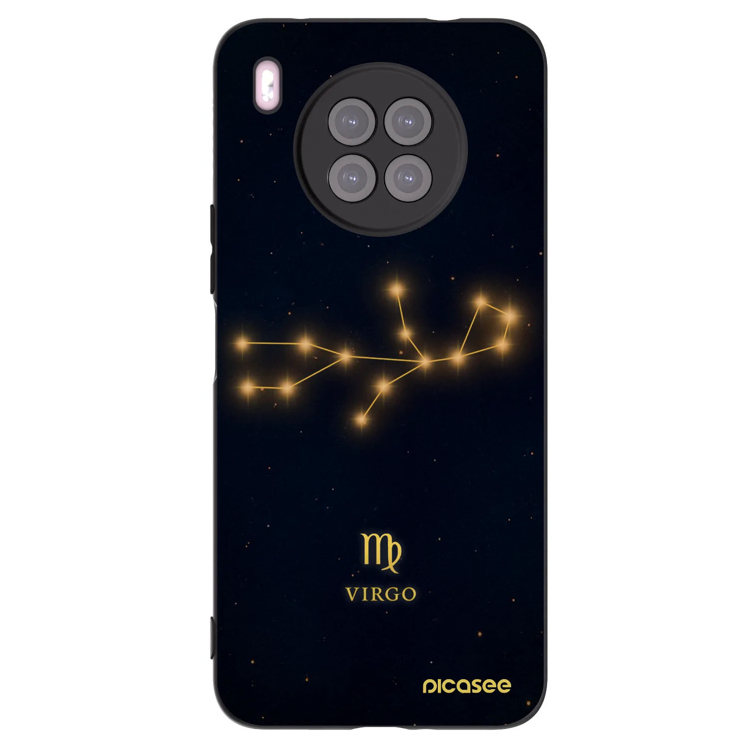 Picasee silikonový černý obal pro Huawei Nova 8i - VIRGO