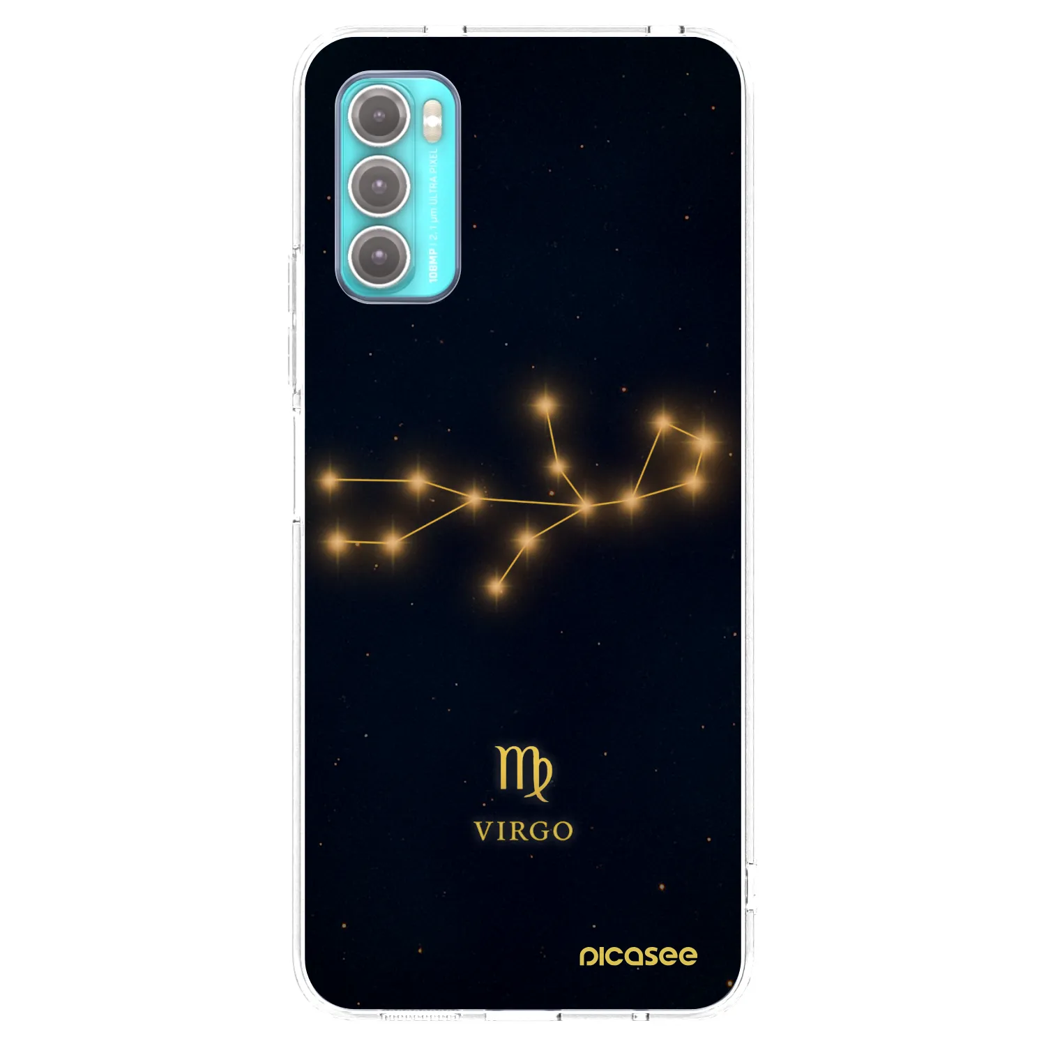 Picasee silikonový průhledný obal pro Motorola Moto G60 - VIRGO