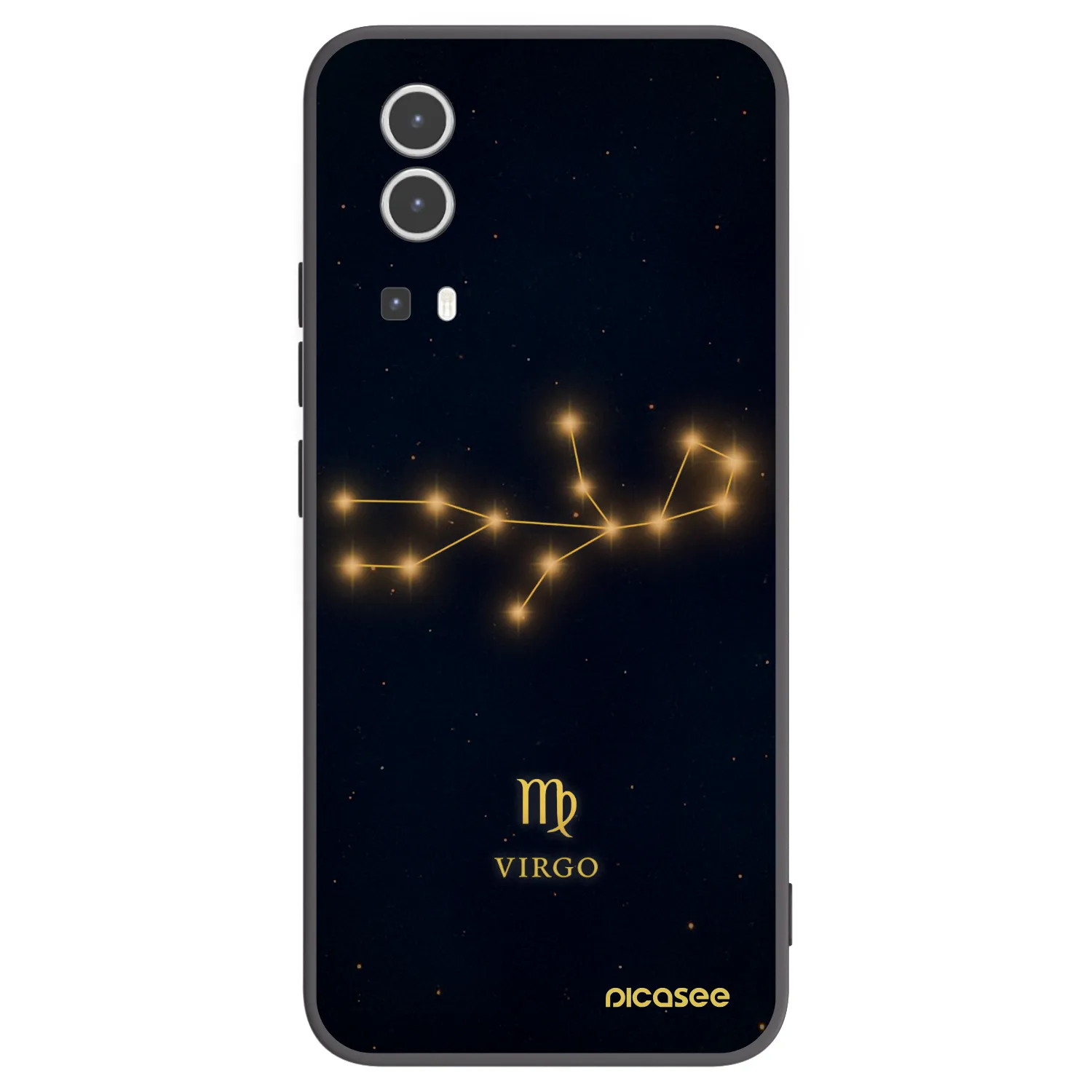 Picasee silikonový černý obal pro Vivo Y72 5G - VIRGO