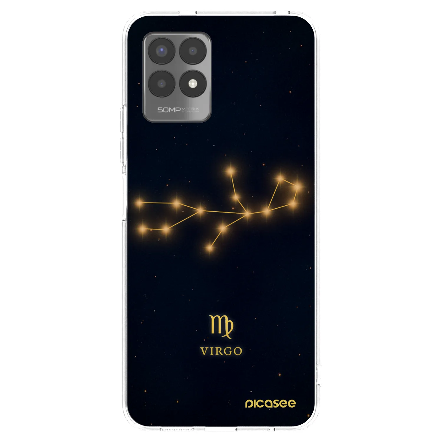Picasee silikonový průhledný obal pro Realme 8i - VIRGO