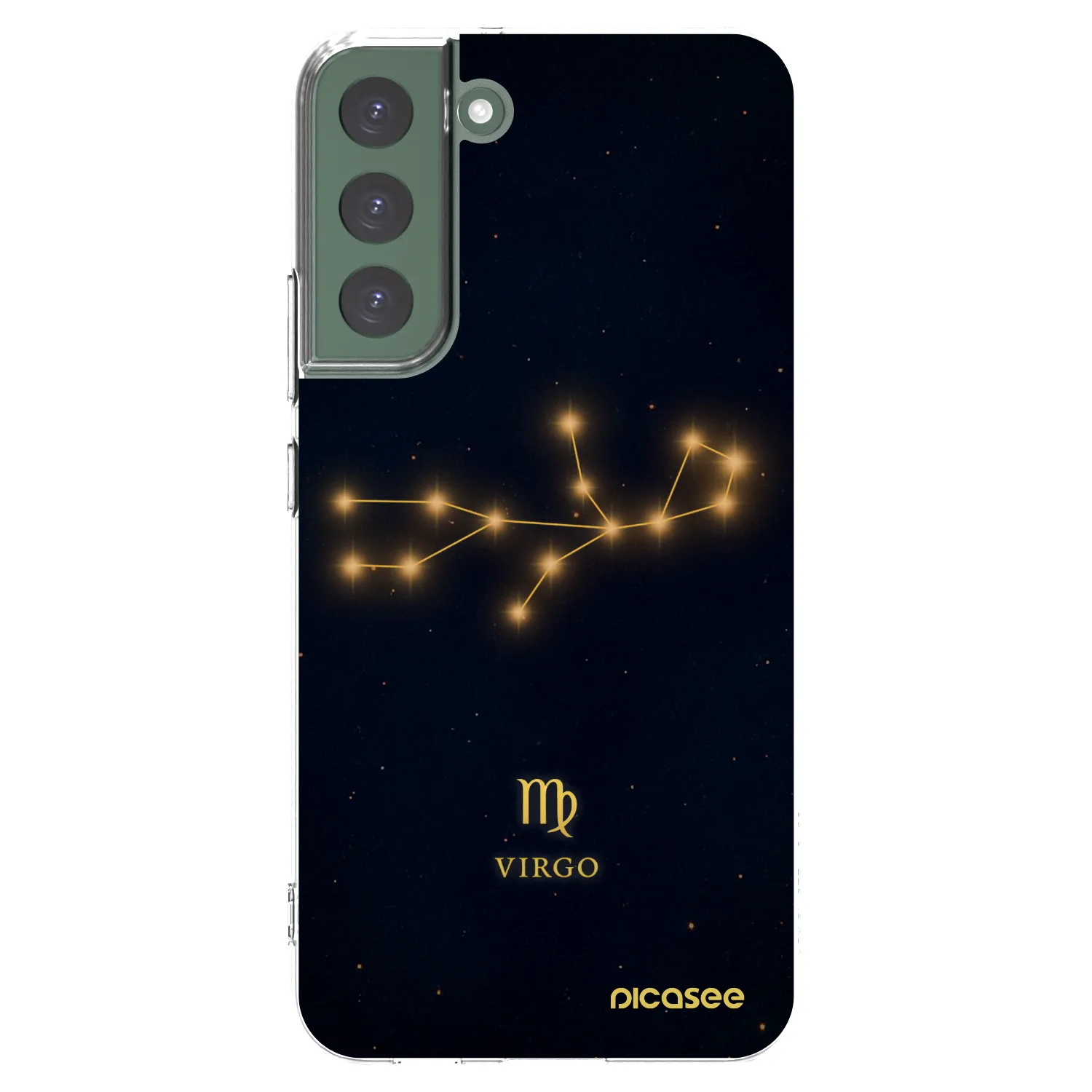 Picasee silikonový průhledný obal pro Samsung Galaxy S22+ 5G - VIRGO