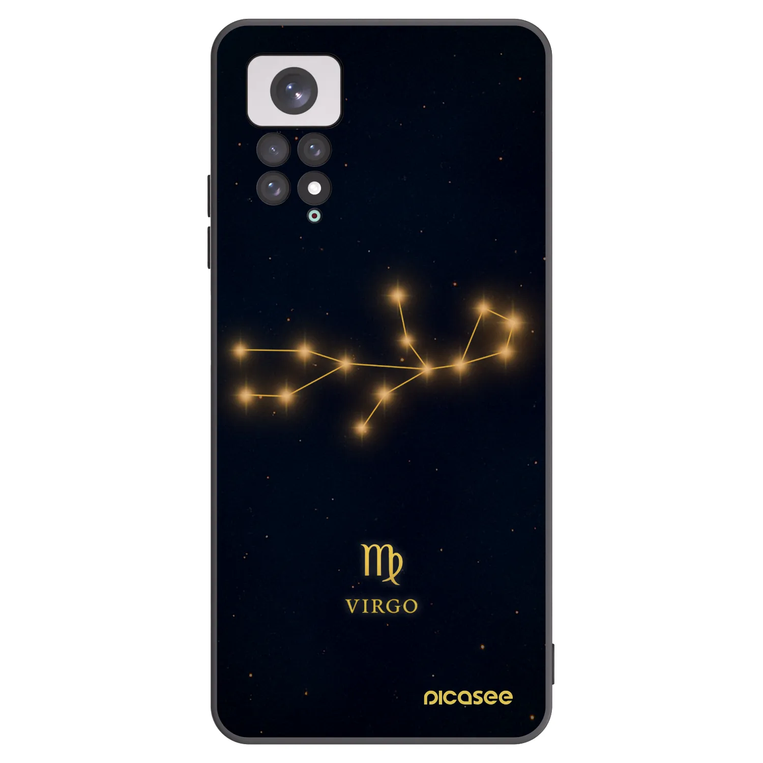 Picasee silikonový černý obal pro Xiaomi Redmi Note 11 - VIRGO
