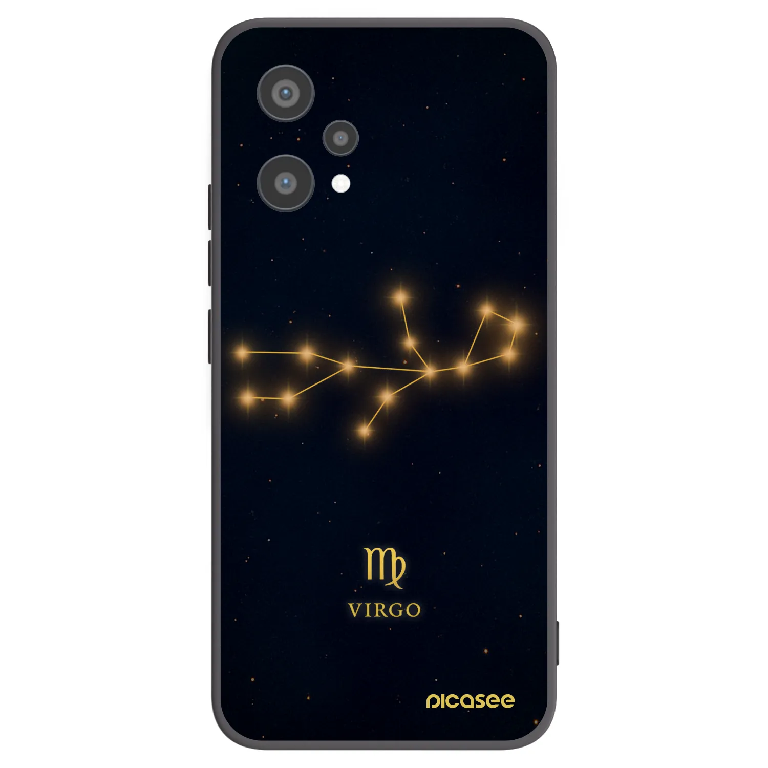 Picasee silikonový černý obal pro Realme 9 Pro 5G - VIRGO