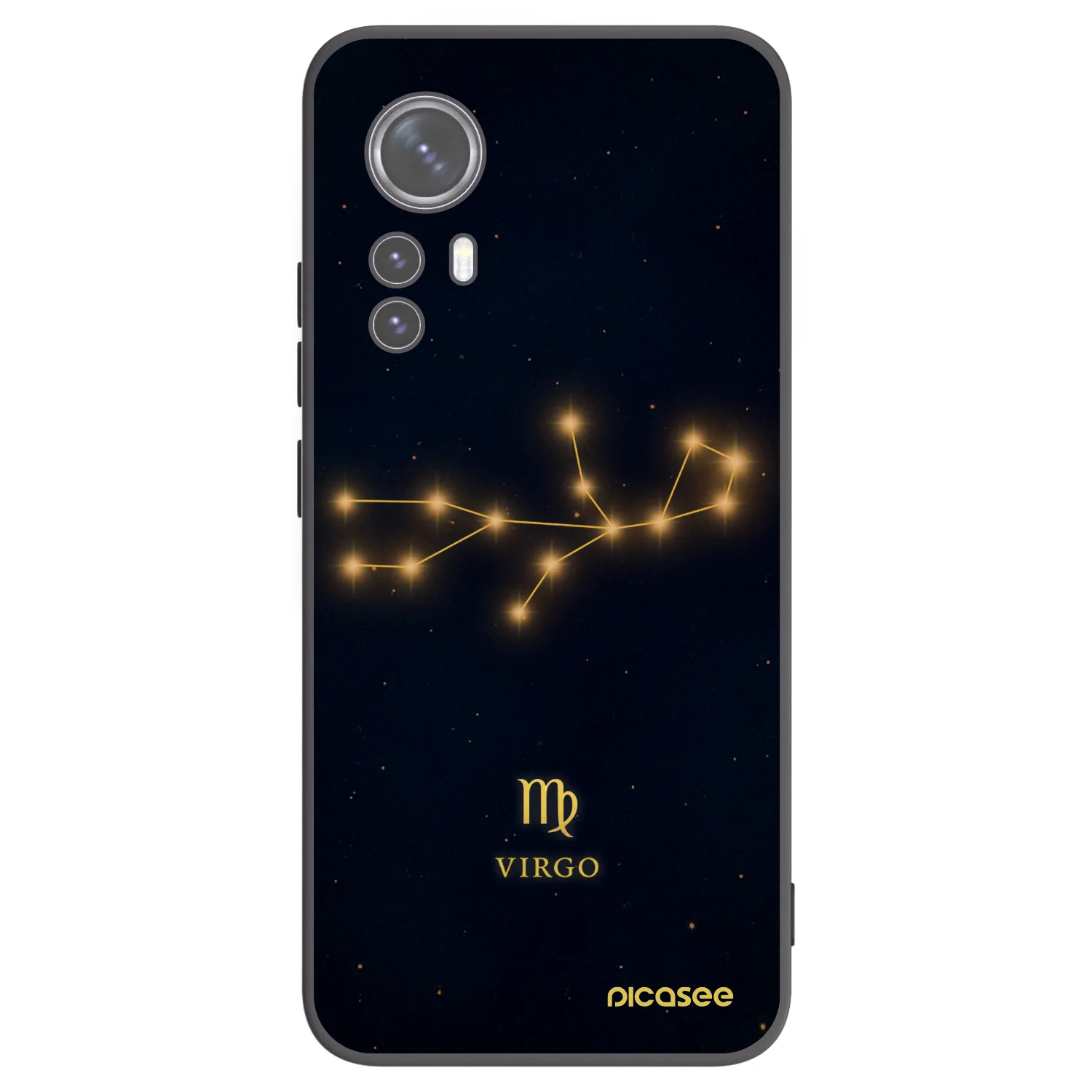 Picasee silikonový černý obal pro Xiaomi 12 - VIRGO