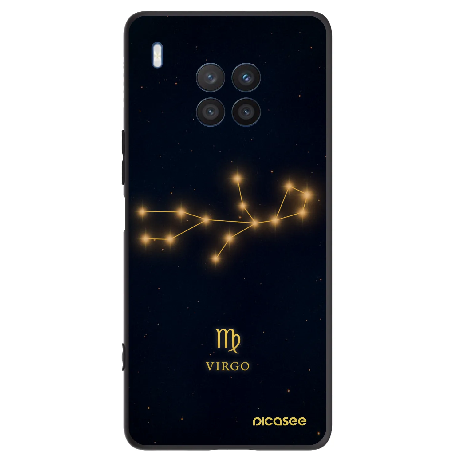 Picasee silikonový černý obal pro Honor 50 Lite - VIRGO