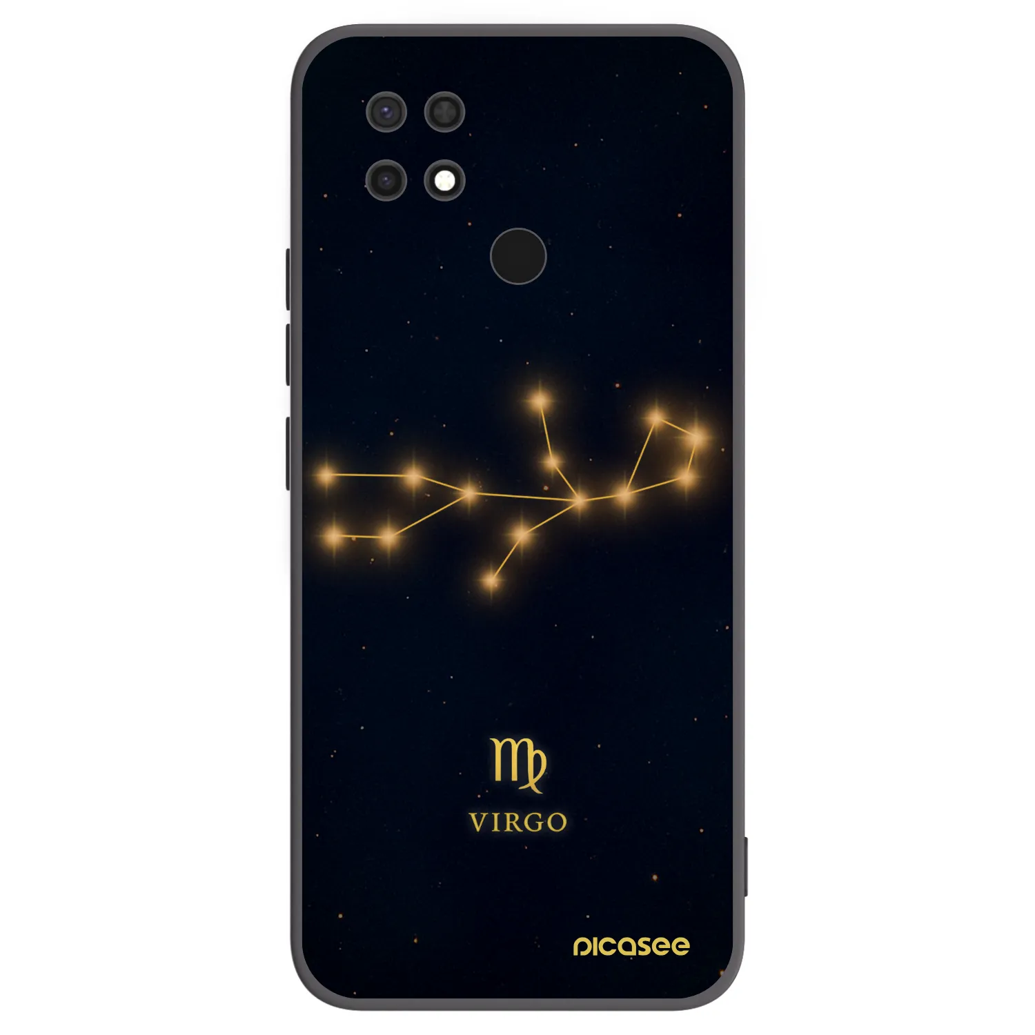Picasee silikonový černý obal pro Xiaomi Redmi 10C - VIRGO
