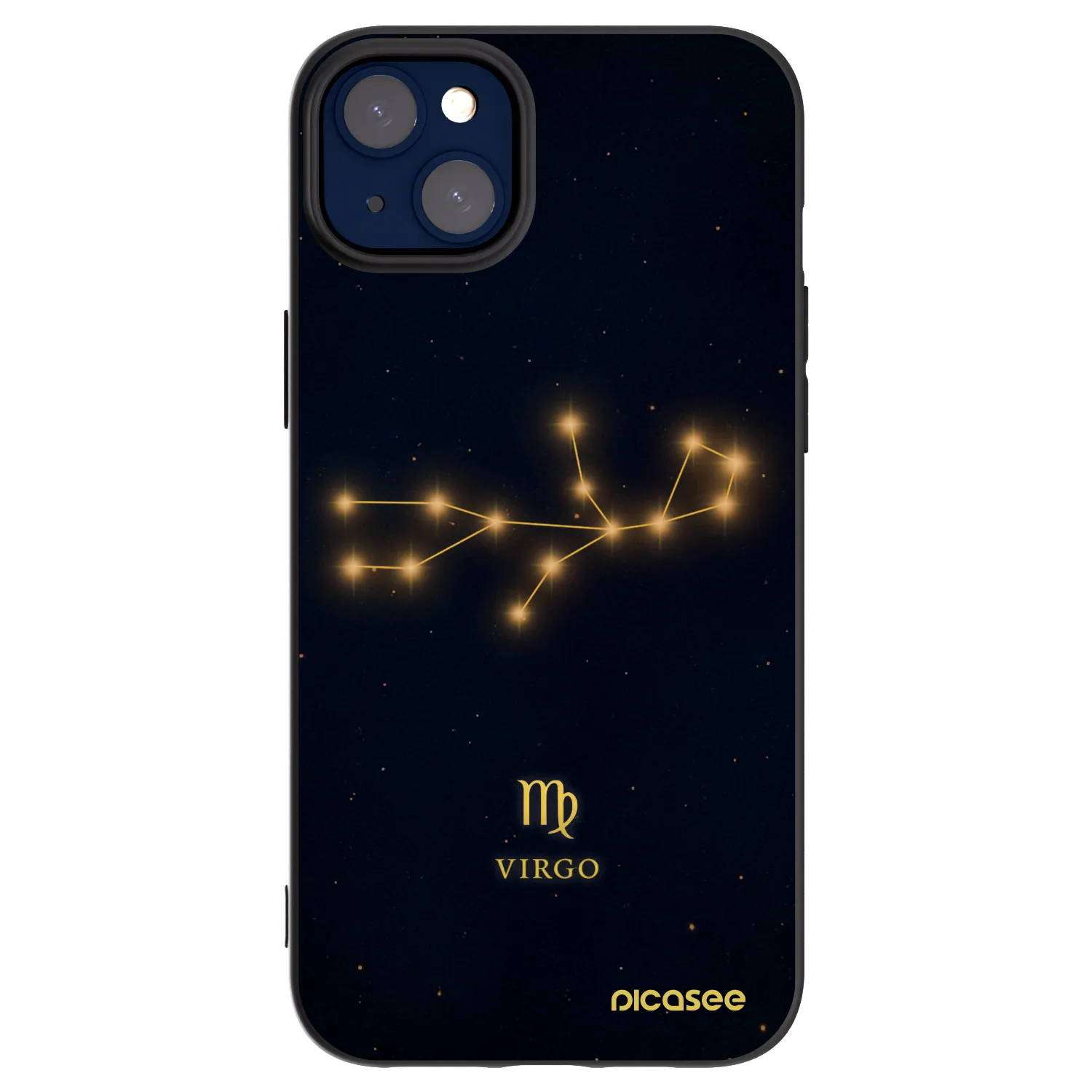 Picasee silikonový černý obal pro Apple iPhone 14 Plus - VIRGO