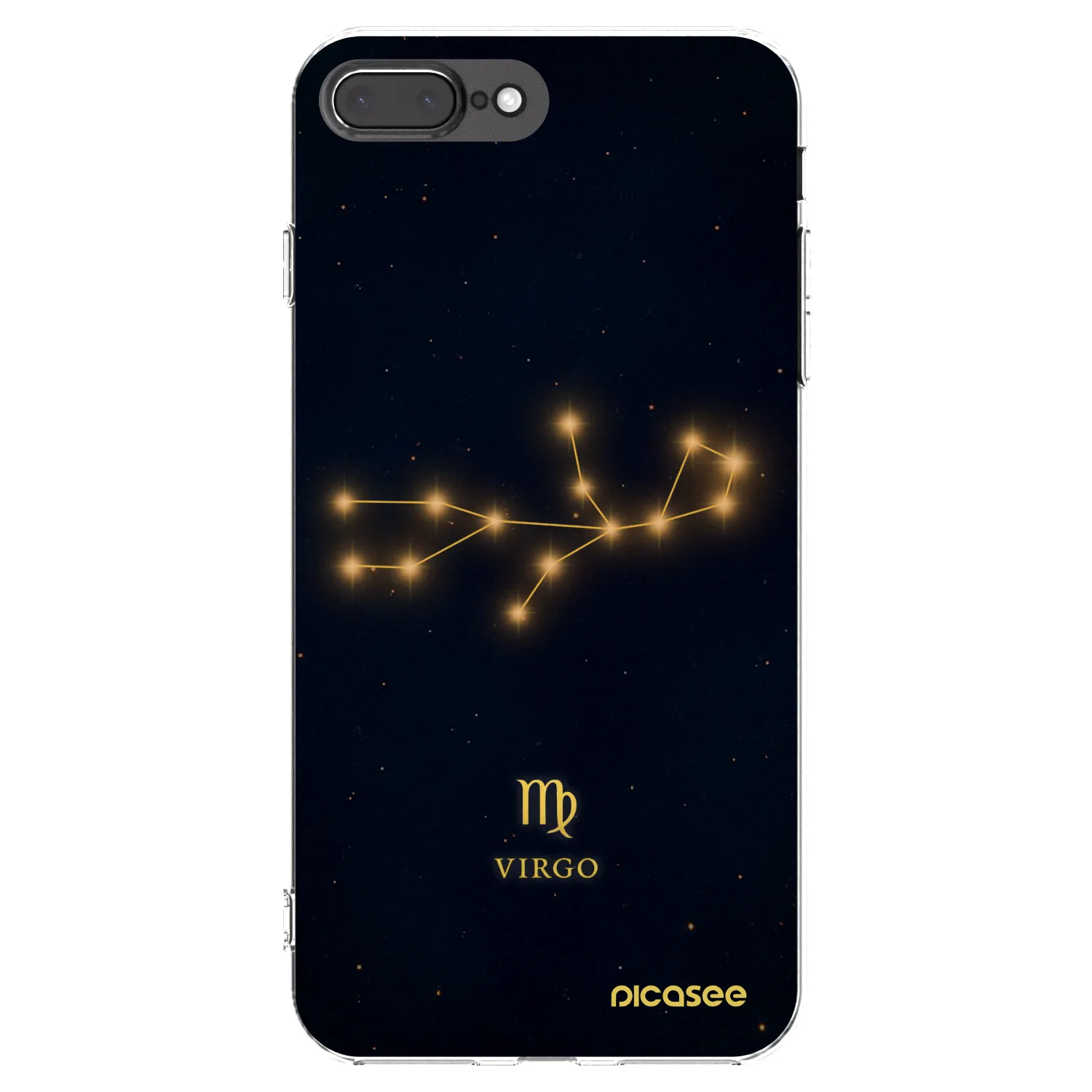 Picasee silikonový průhledný obal pro Apple iPhone 8 Plus - VIRGO