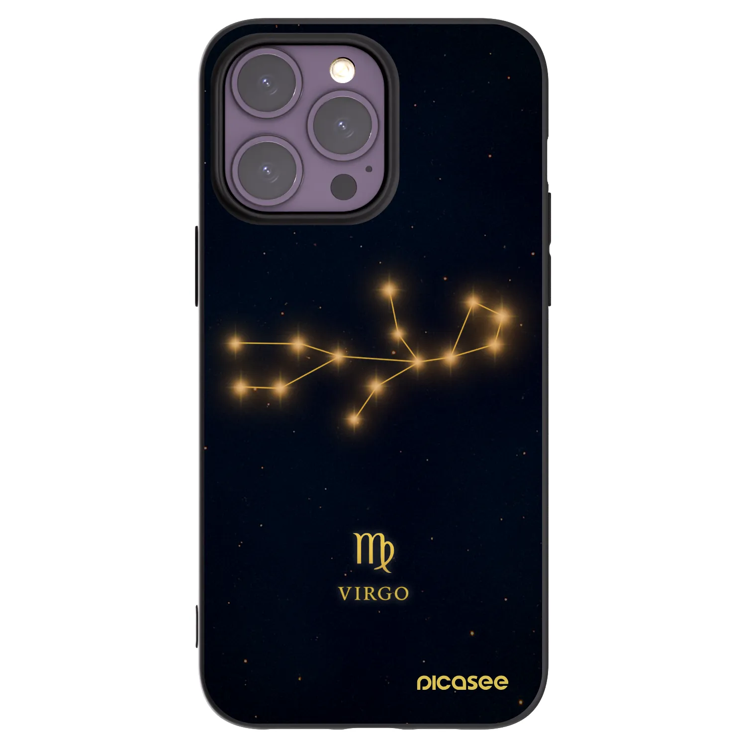 Picasee silikonový černý obal pro Apple iPhone 14 Pro Max - VIRGO