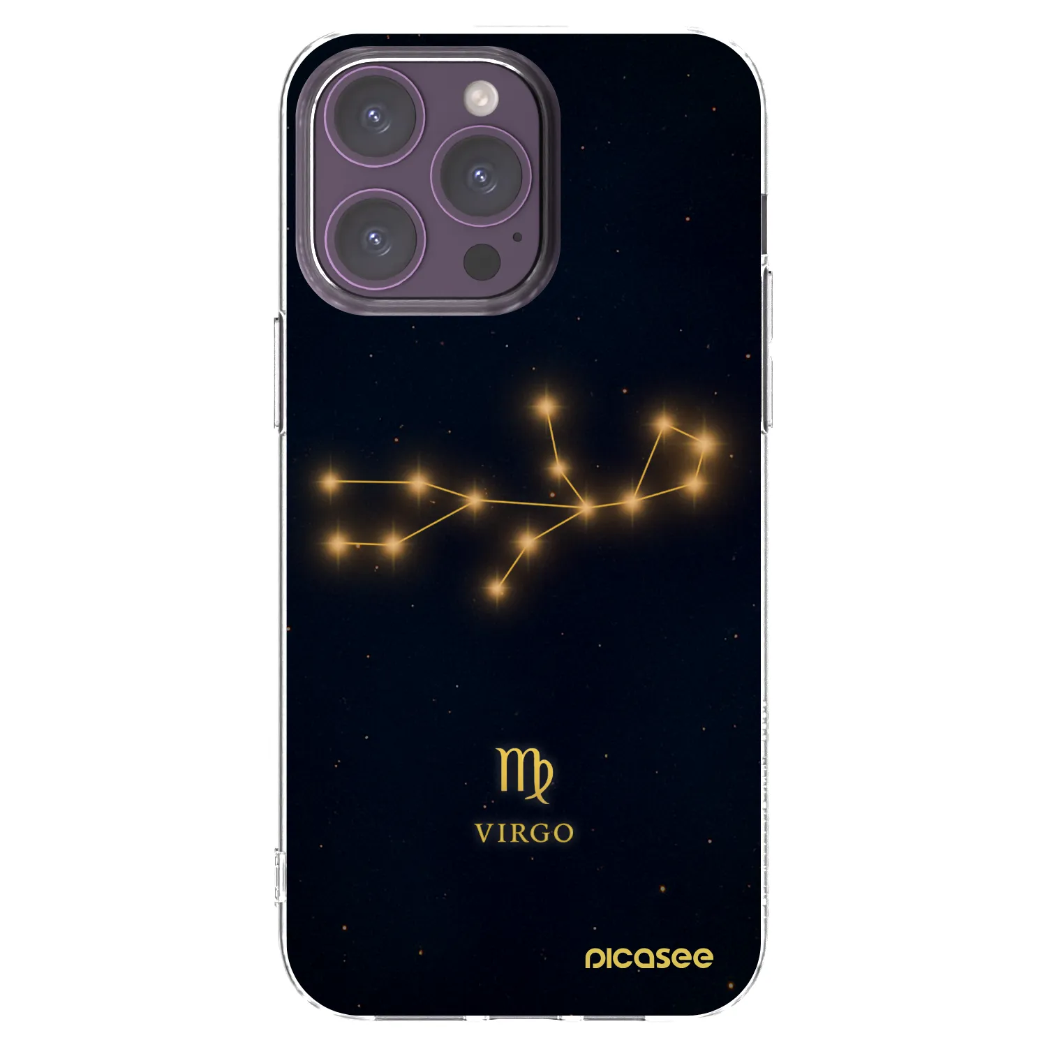 Picasee silikonový průhledný obal pro Apple iPhone 14 Pro Max - VIRGO