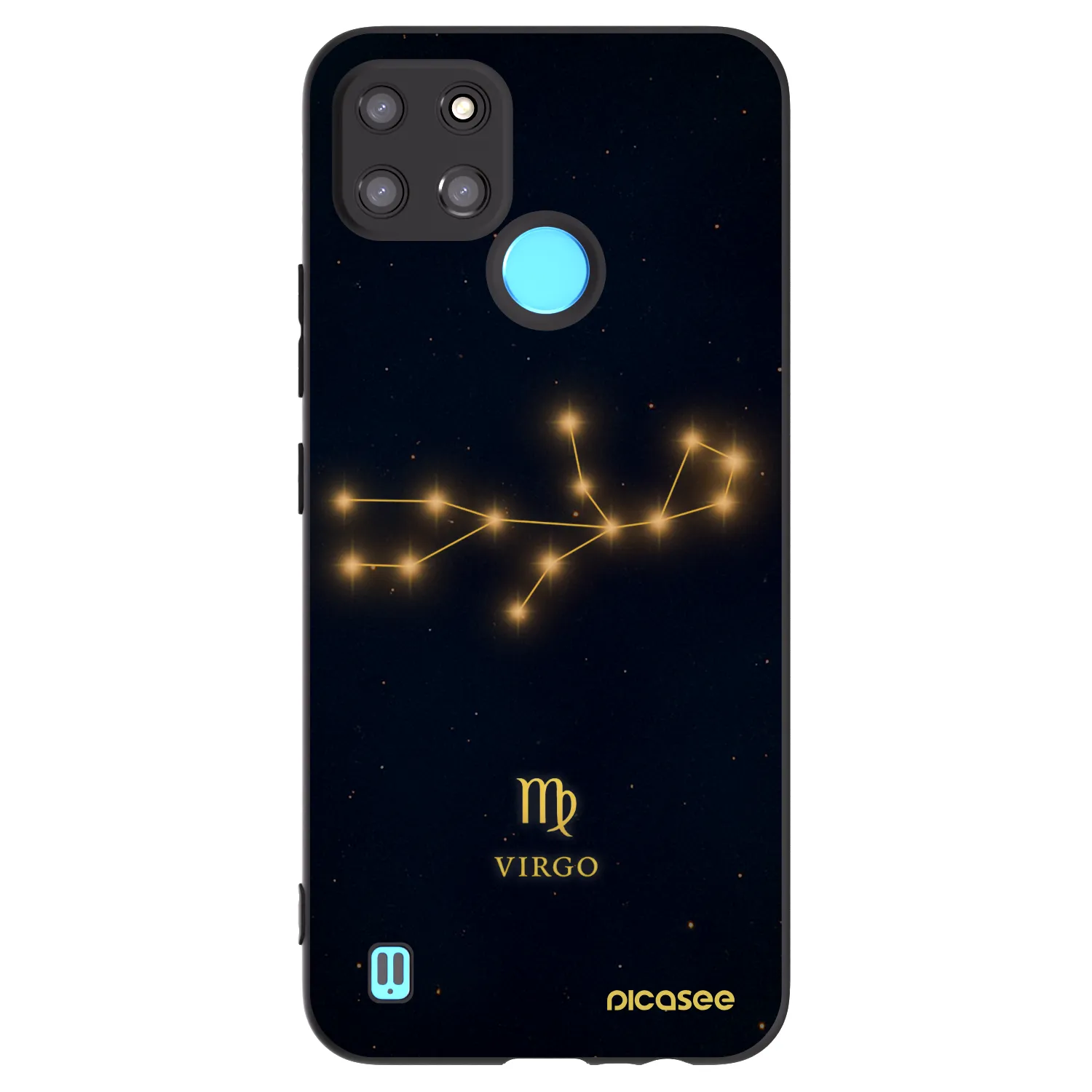 Picasee silikonový černý obal pro Realme C21Y - VIRGO