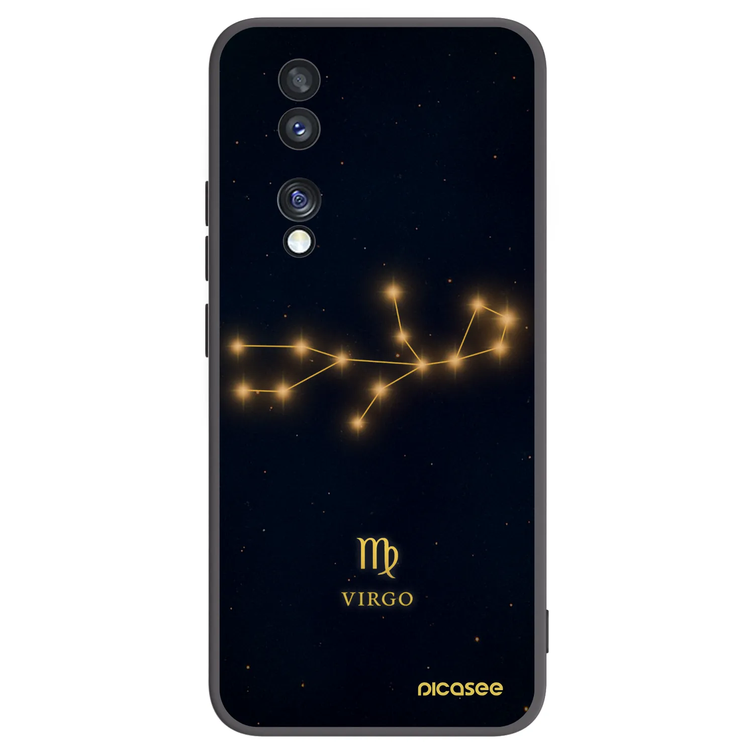 Picasee silikonový černý obal pro Honor 70 - VIRGO