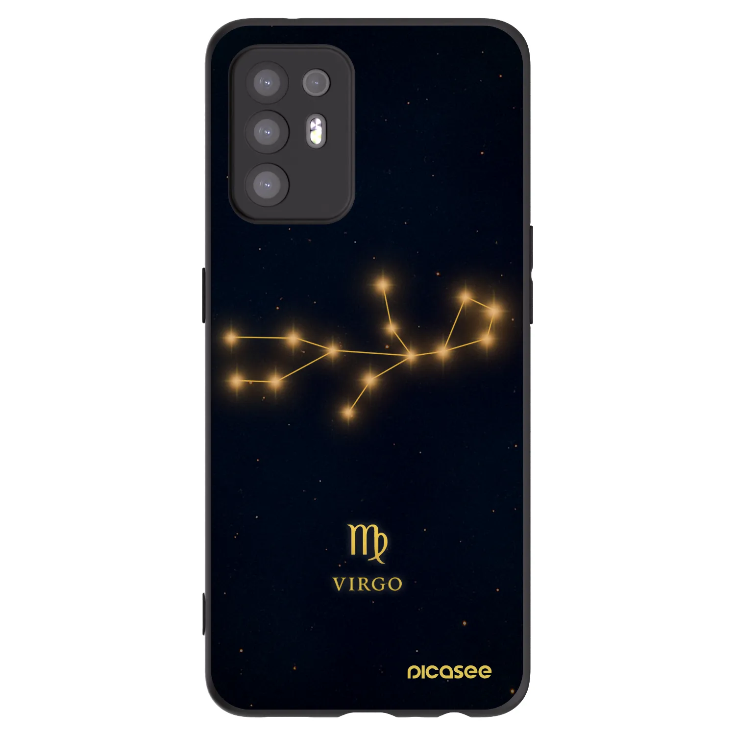 Picasee silikonový černý obal pro OPPO A94 5G - VIRGO