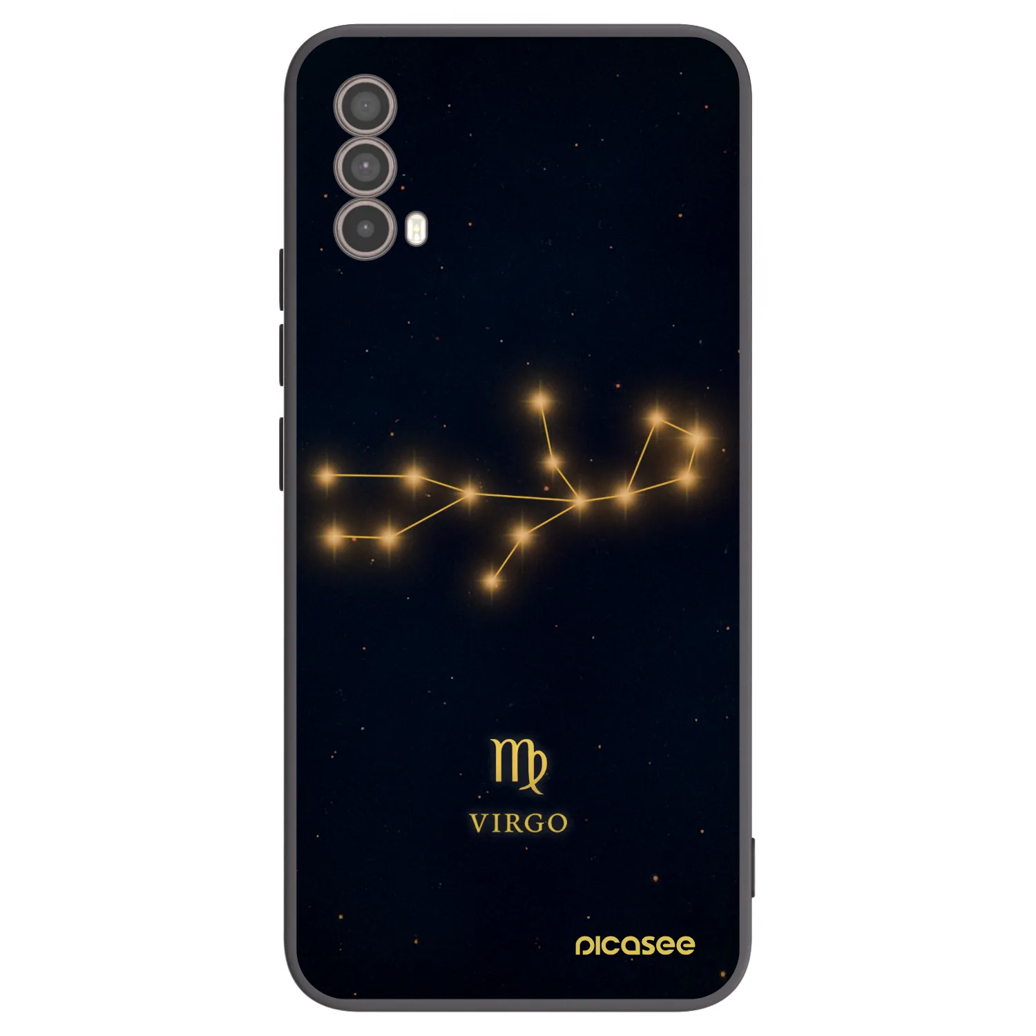 Picasee silikonový černý obal pro Motorola Moto E40 - VIRGO