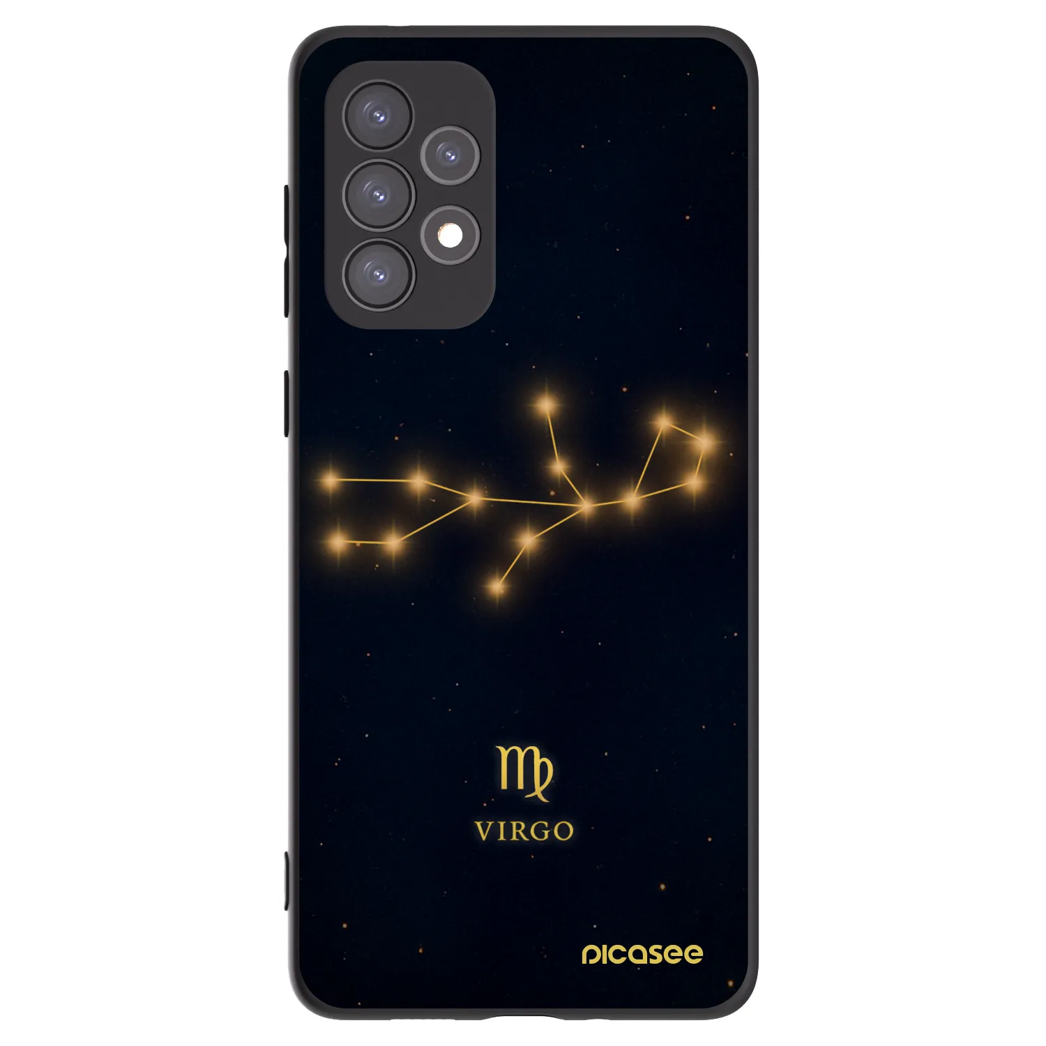 Picasee silikonový černý obal pro Samsung Galaxy A73 5G - VIRGO
