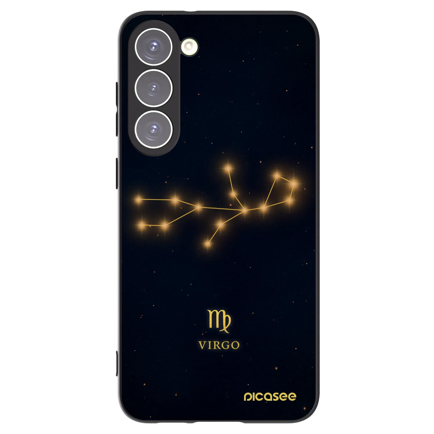 Picasee silikonový černý obal pro Samsung Galaxy S23+ 5G - VIRGO