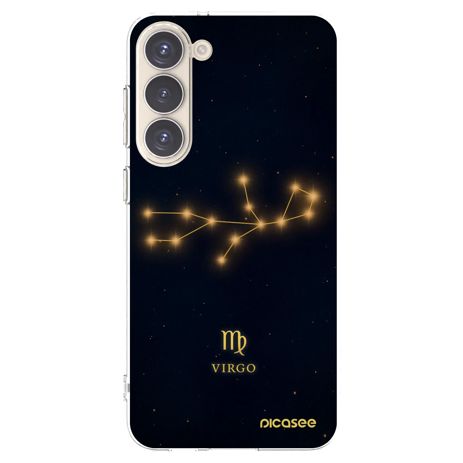 Picasee silikonový průhledný obal pro Samsung Galaxy S23+ 5G - VIRGO