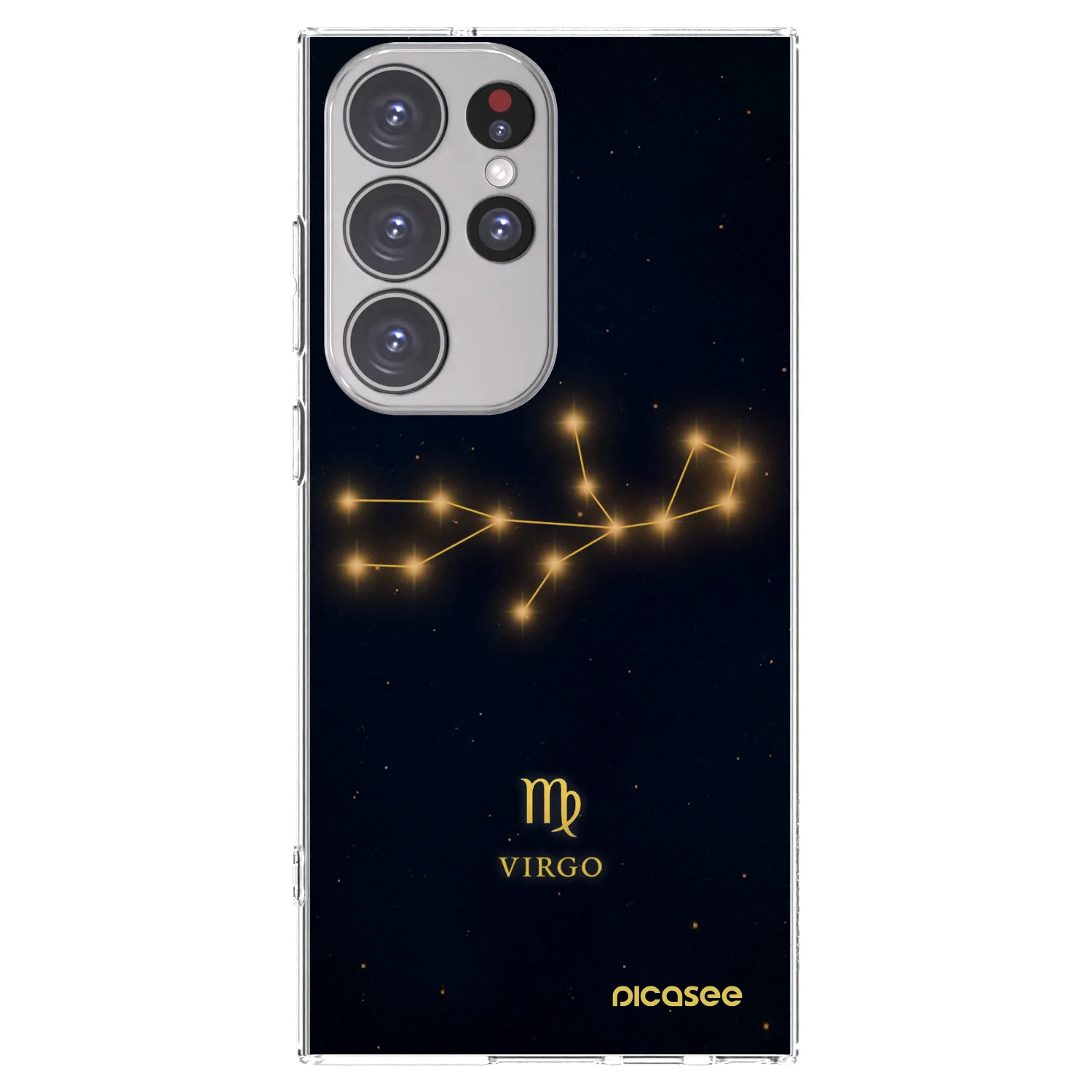 Picasee silikonový průhledný obal pro Samsung Galaxy S23 Ultra 5G - VIRGO