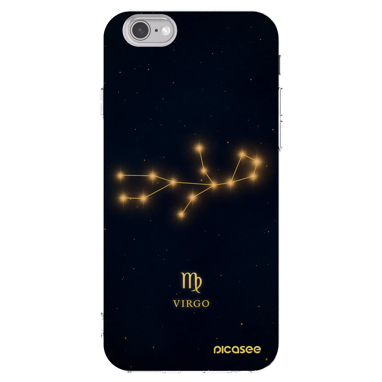 Picasee silikonový průhledný obal pro Apple iPhone 6/6S - VIRGO