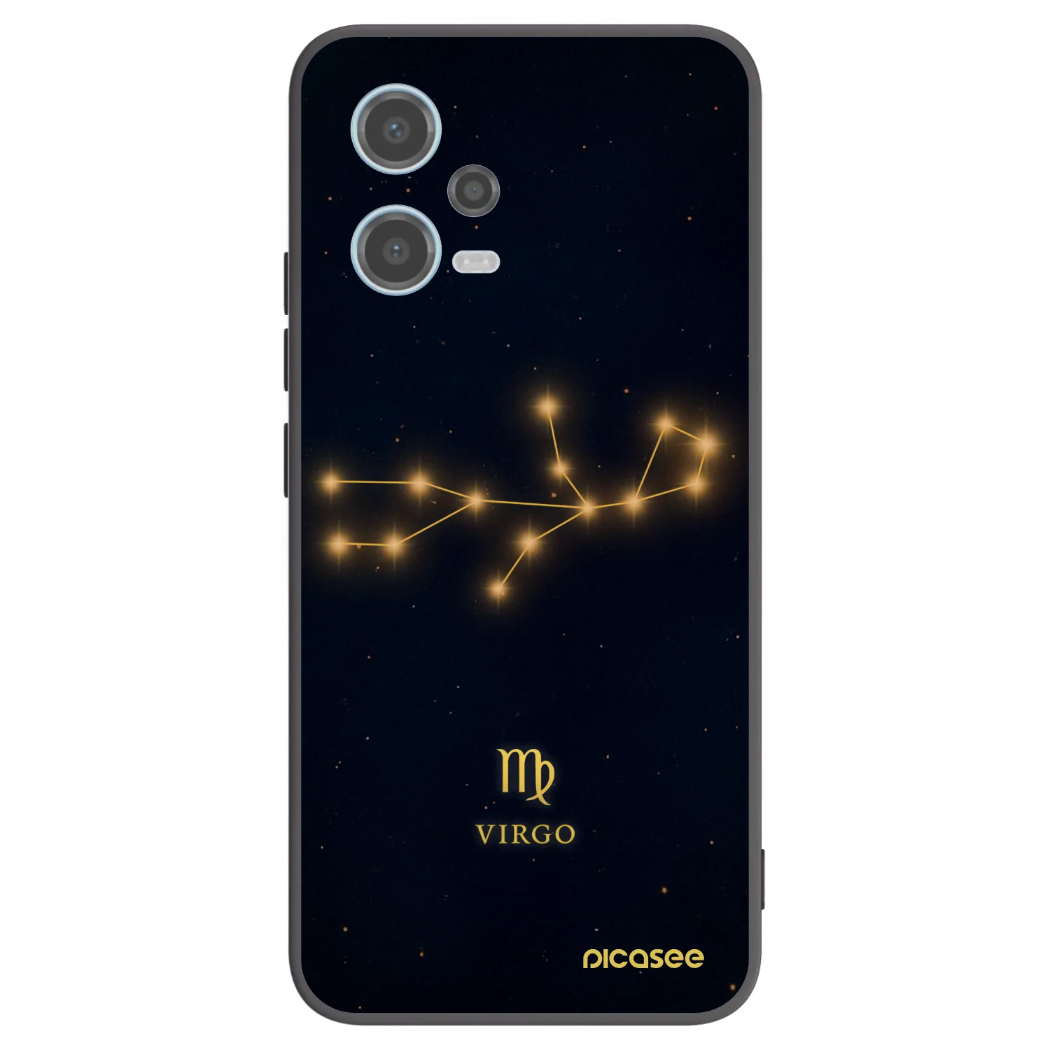 Picasee silikonový černý obal pro Xiaomi Redmi Note 12 5G - VIRGO