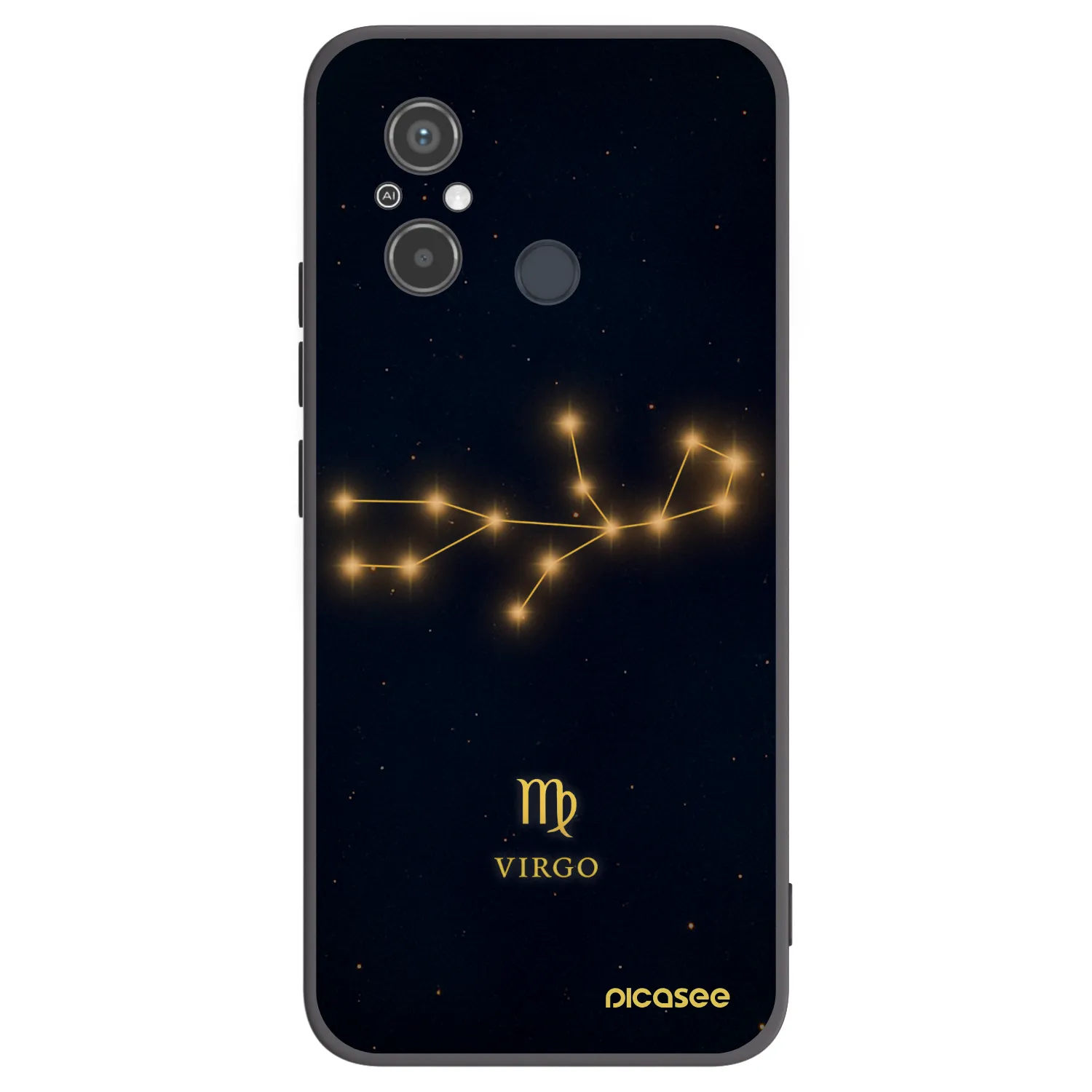 Picasee silikonový černý obal pro Xiaomi Redmi 12C - VIRGO