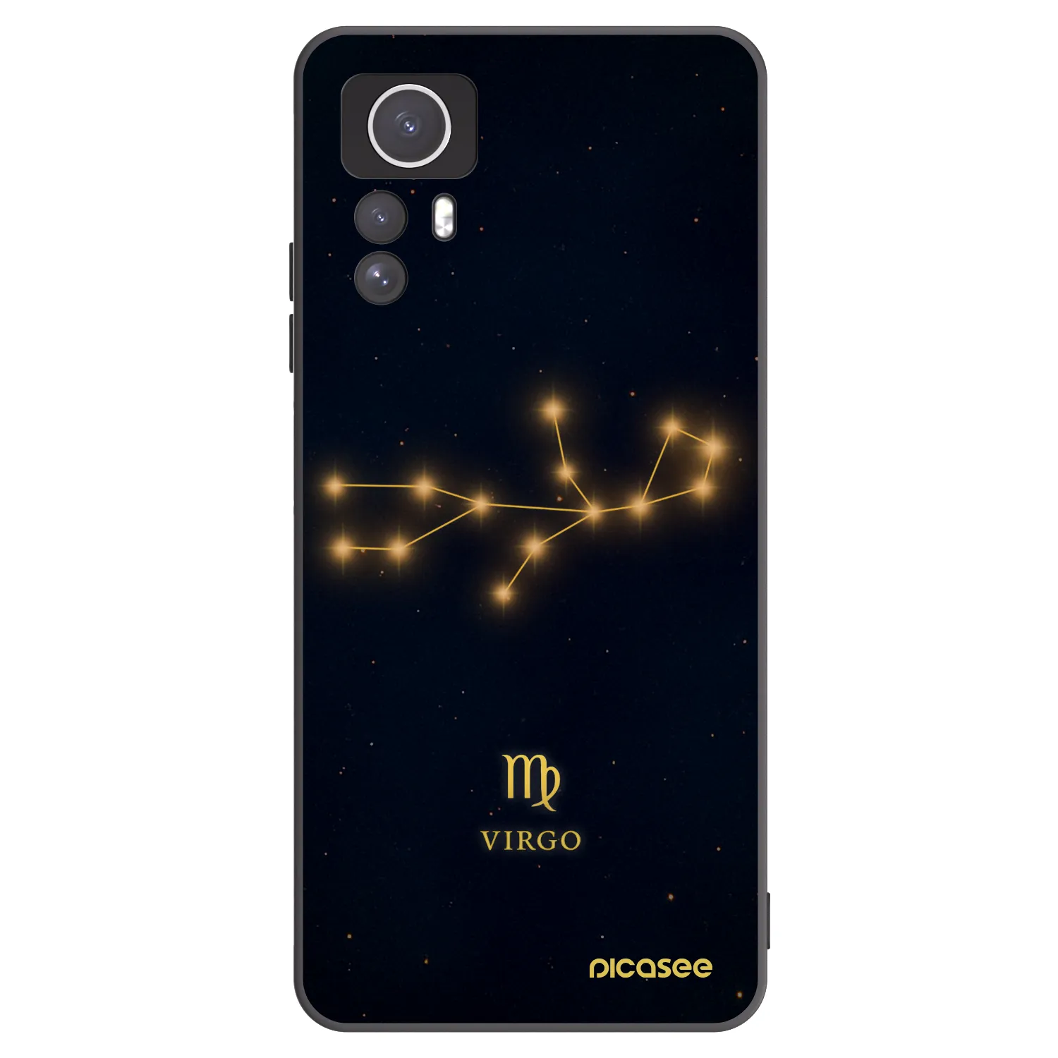 Picasee silikonový černý obal pro Xiaomi Redmi Note 12S - VIRGO