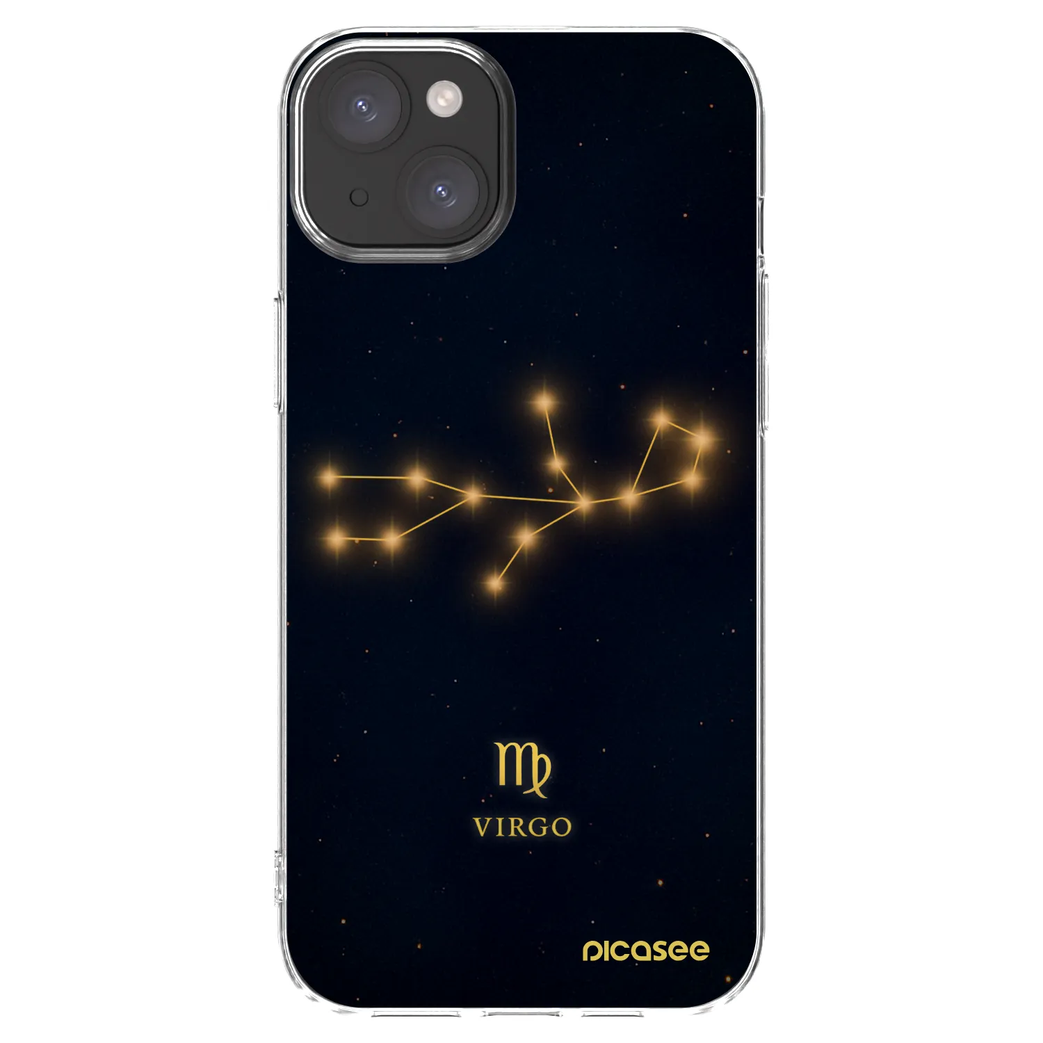 Picasee silikonový průhledný obal pro Apple iPhone 15 Plus - VIRGO