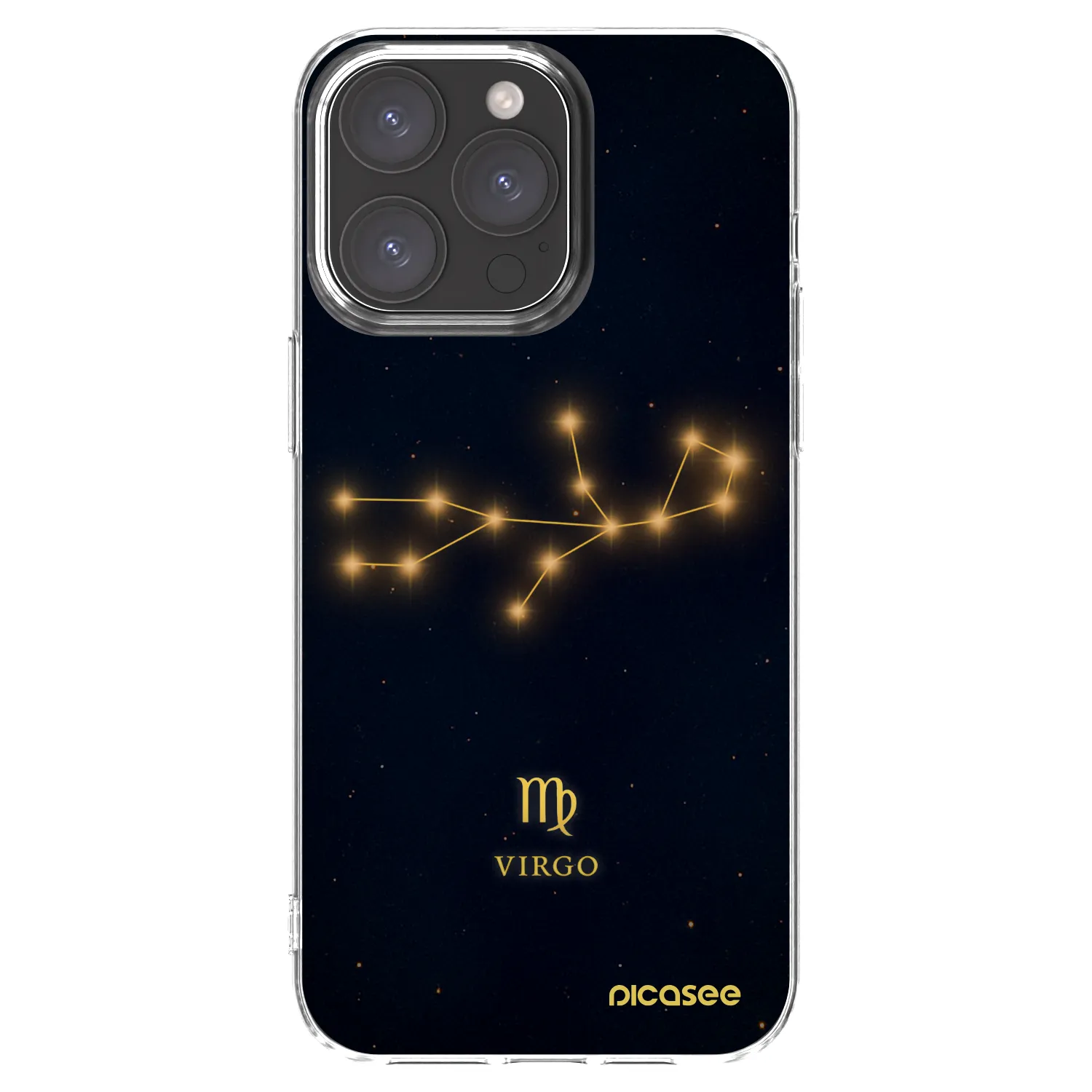 Picasee silikonový průhledný obal pro Apple iPhone 15 Pro Max - VIRGO