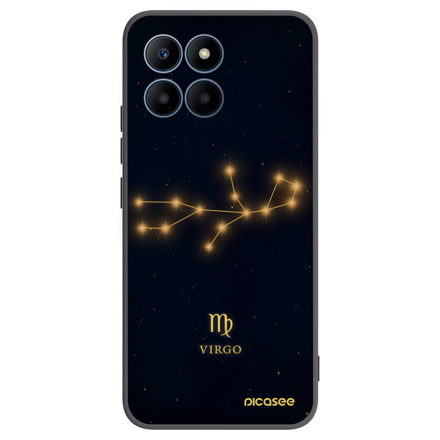 Picasee silikonový černý obal pro Honor 70 Lite - VIRGO