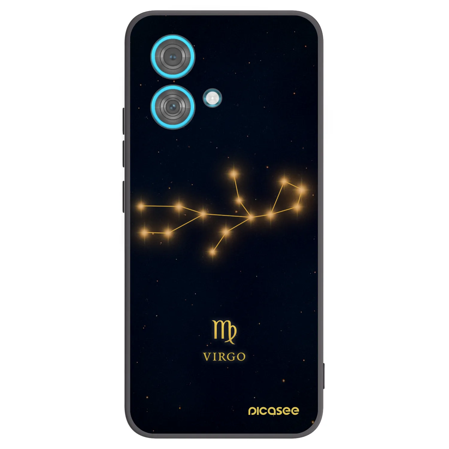 Picasee silikonový černý obal pro Motorola Edge 40 Neo - VIRGO