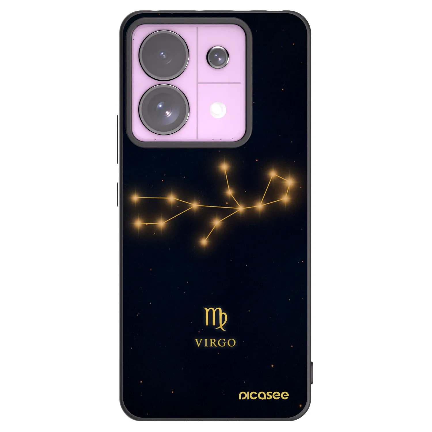 Picasee silikonový černý obal pro Xiaomi Redmi Note 13 Pro 5G - VIRGO