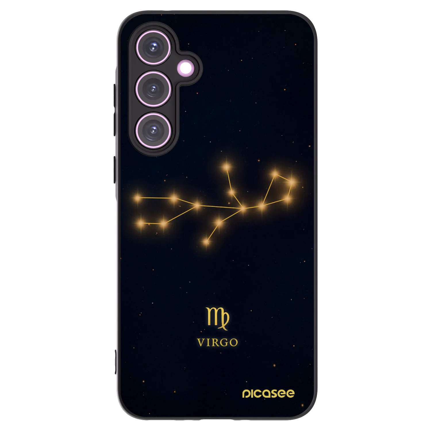 Picasee silikonový černý obal pro Samsung Galaxy A35 5G A356B - VIRGO
