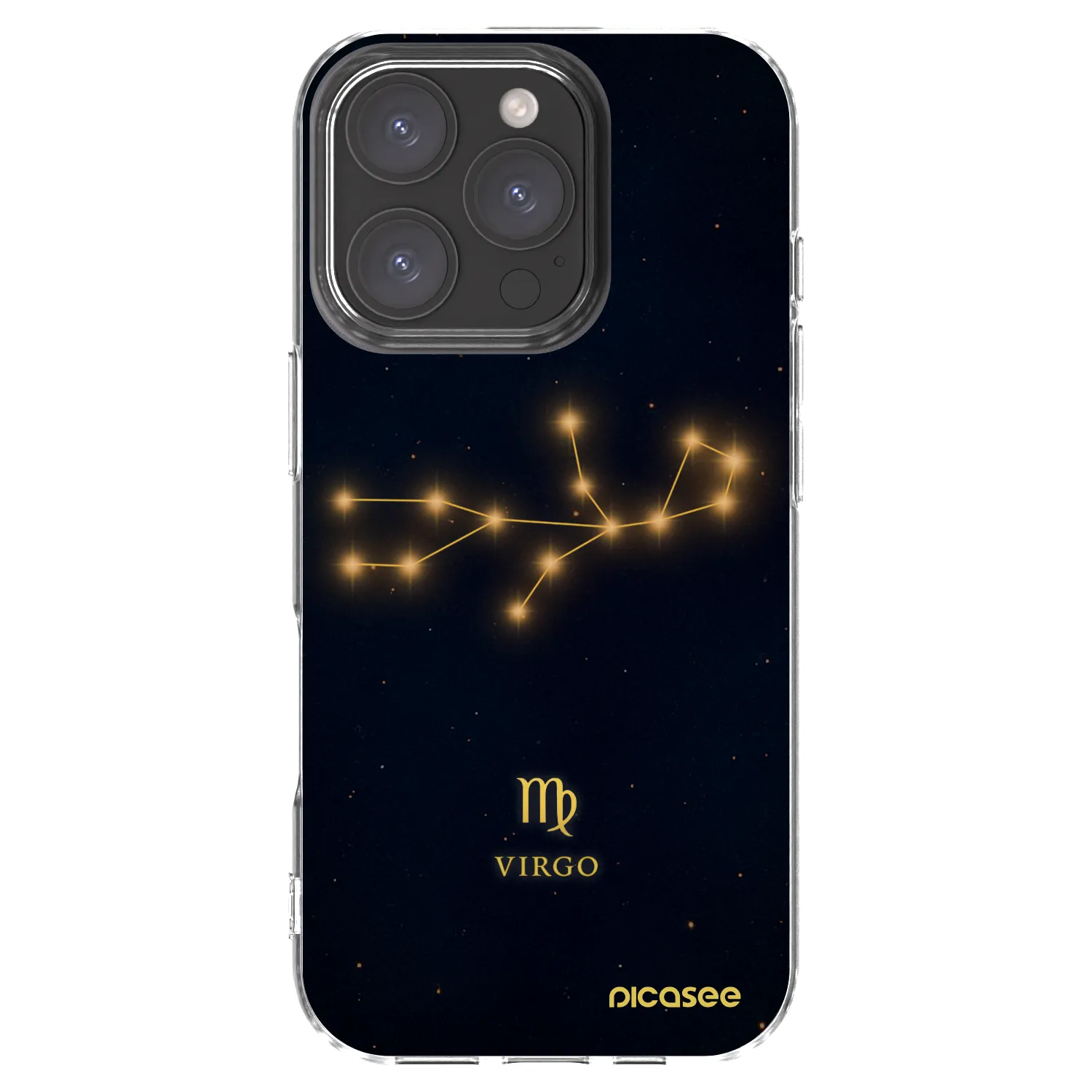 Picasee silikonový průhledný obal pro Apple iPhone 16 Pro - VIRGO