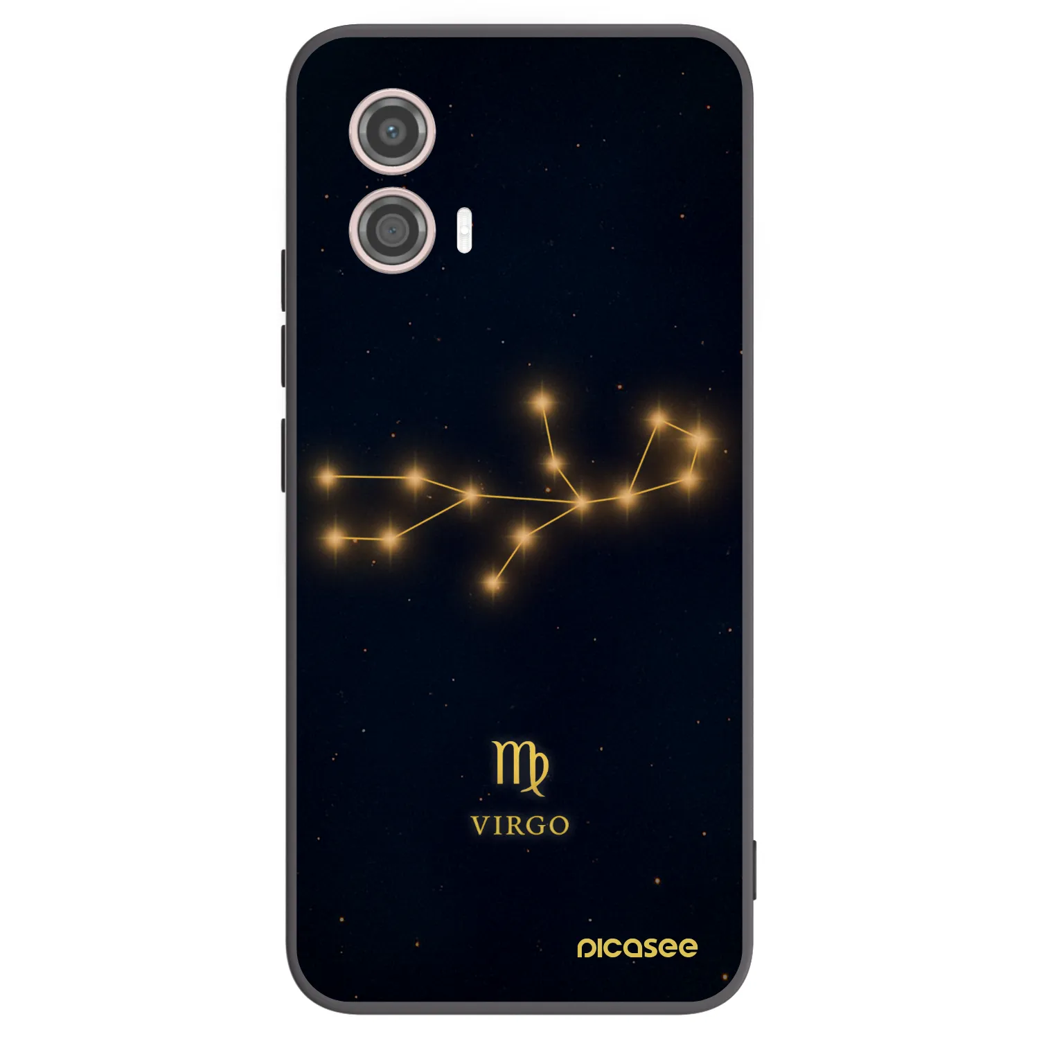 Picasee silikonový černý obal pro Motorola Moto G53 5G - VIRGO