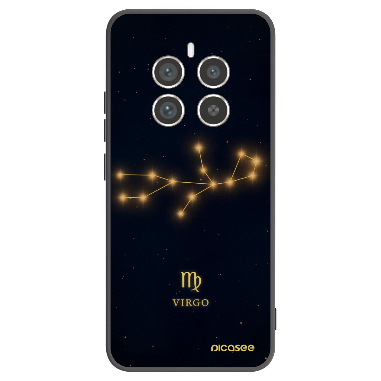 Picasee silikonový černý obal pro Realme 12 Pro 5G - VIRGO
