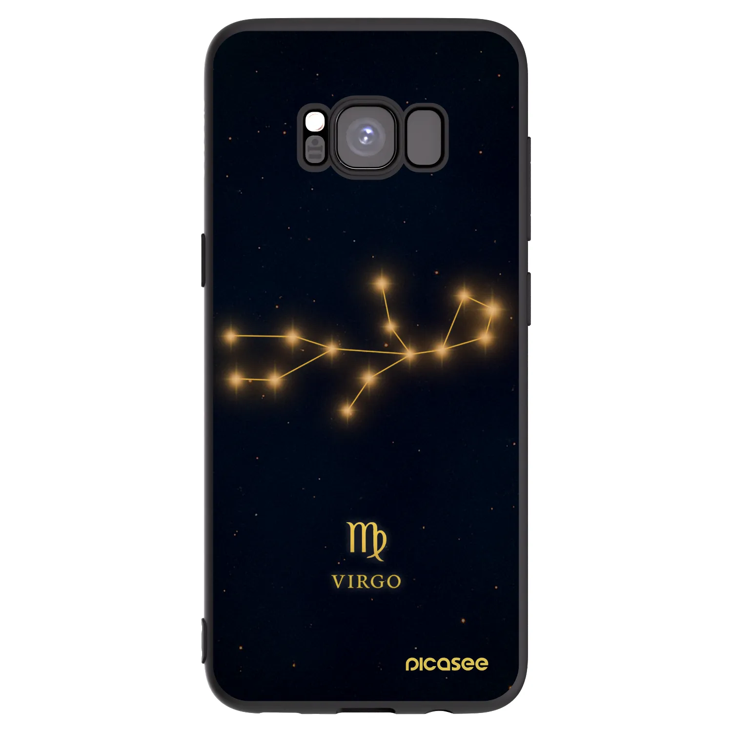 Picasee silikonový černý obal pro Samsung Galaxy S8 G950F - VIRGO