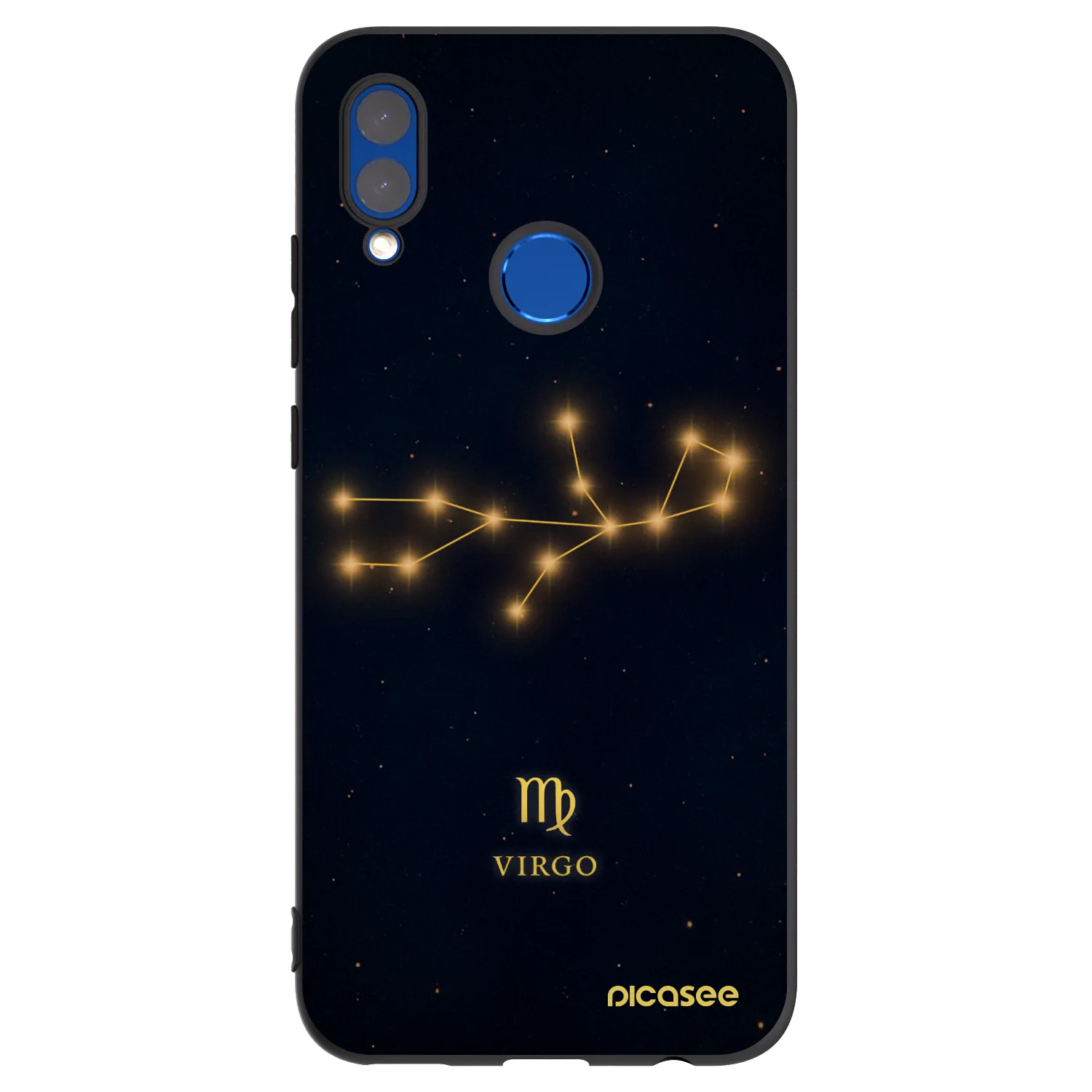 Picasee silikonový černý obal pro Honor 10 Lite - VIRGO