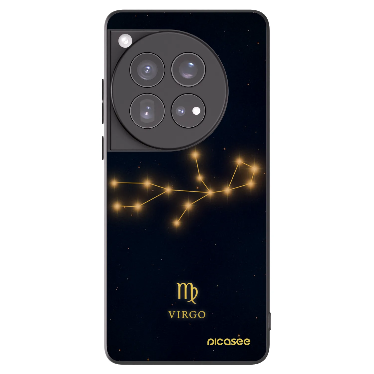 Picasee silikonový černý obal pro OnePlus 12 5G - VIRGO