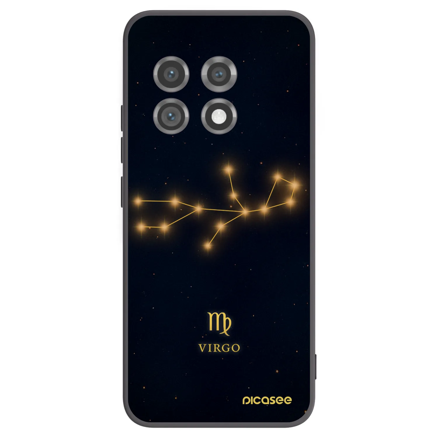 Picasee silikonový černý obal pro OnePlus 11 5G - VIRGO