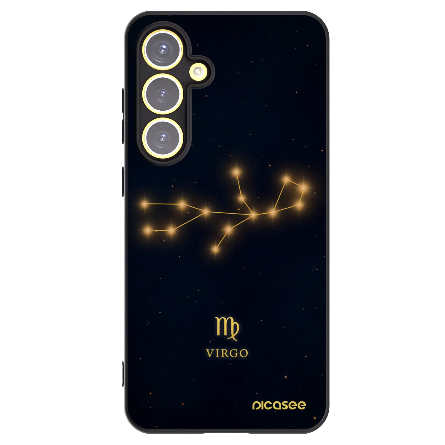 Picasee silikonový černý obal pro Samsung Galaxy S24 FE S721B - VIRGO