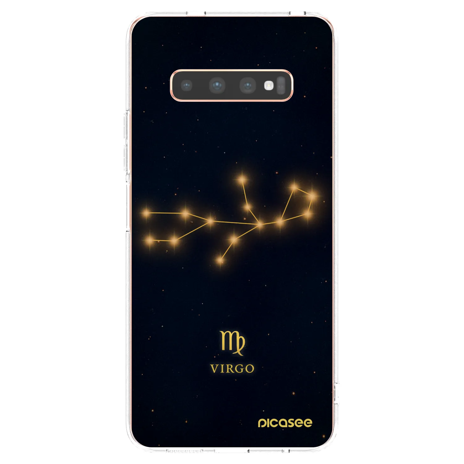 Picasee silikonový průhledný obal pro Samsung Galaxy S10 Plus G975 - VIRGO