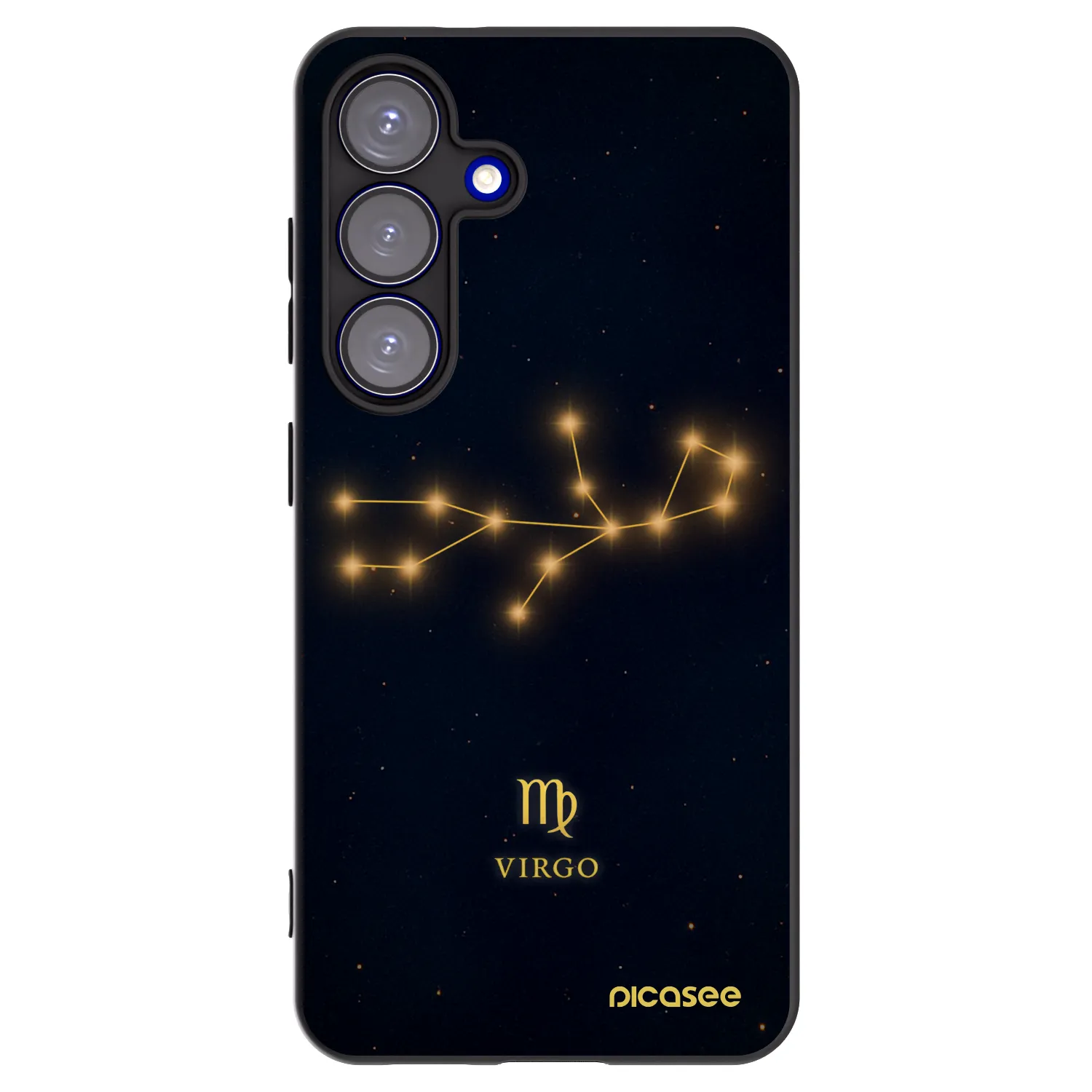 Picasee silikonový černý obal pro Samsung Galaxy S25 5G - VIRGO