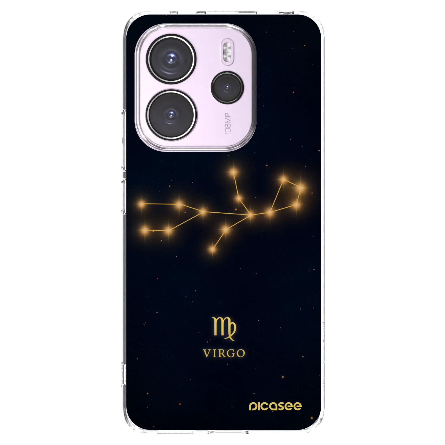 Picasee silikonový průhledný obal pro Xiaomi Redmi Note 14 4G - VIRGO
