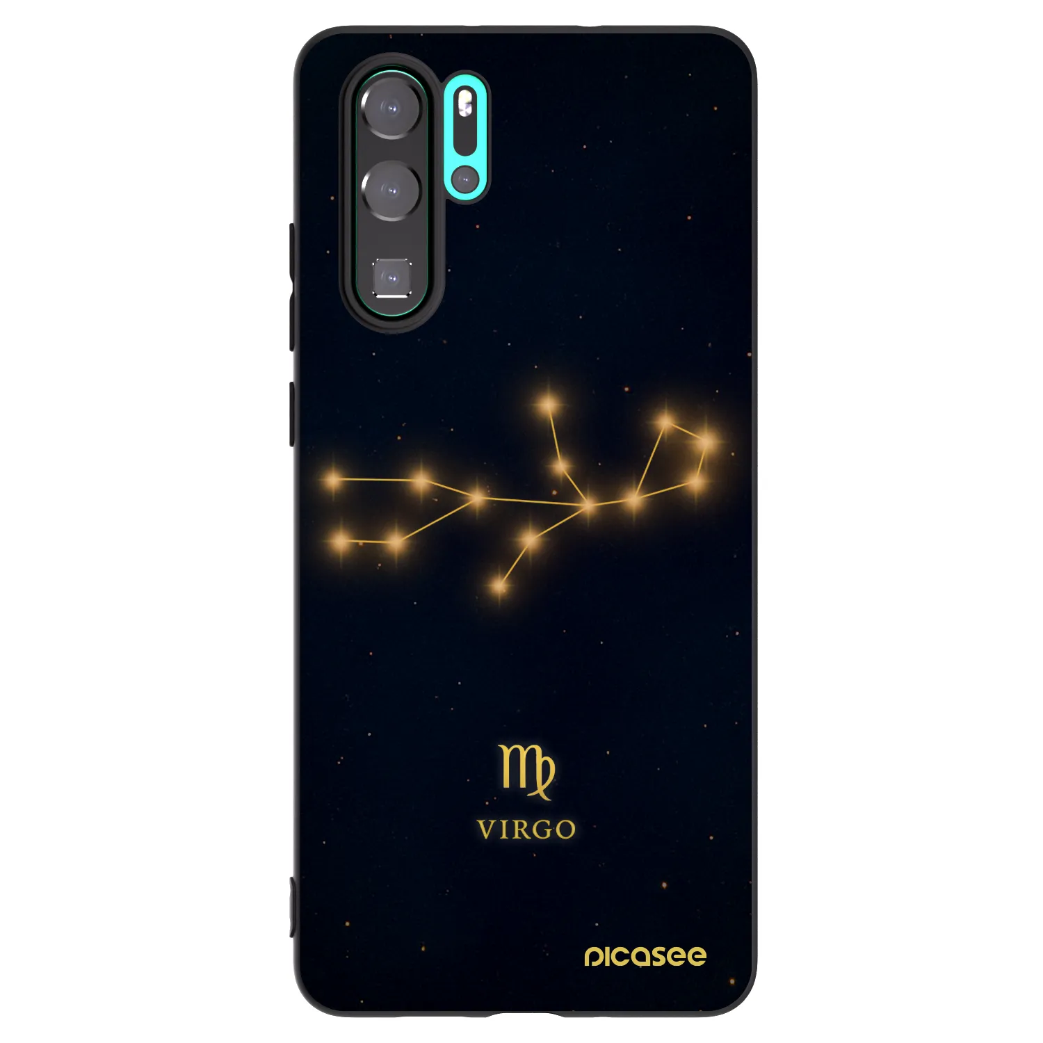 Picasee silikonový černý obal pro Huawei P30 Pro - VIRGO